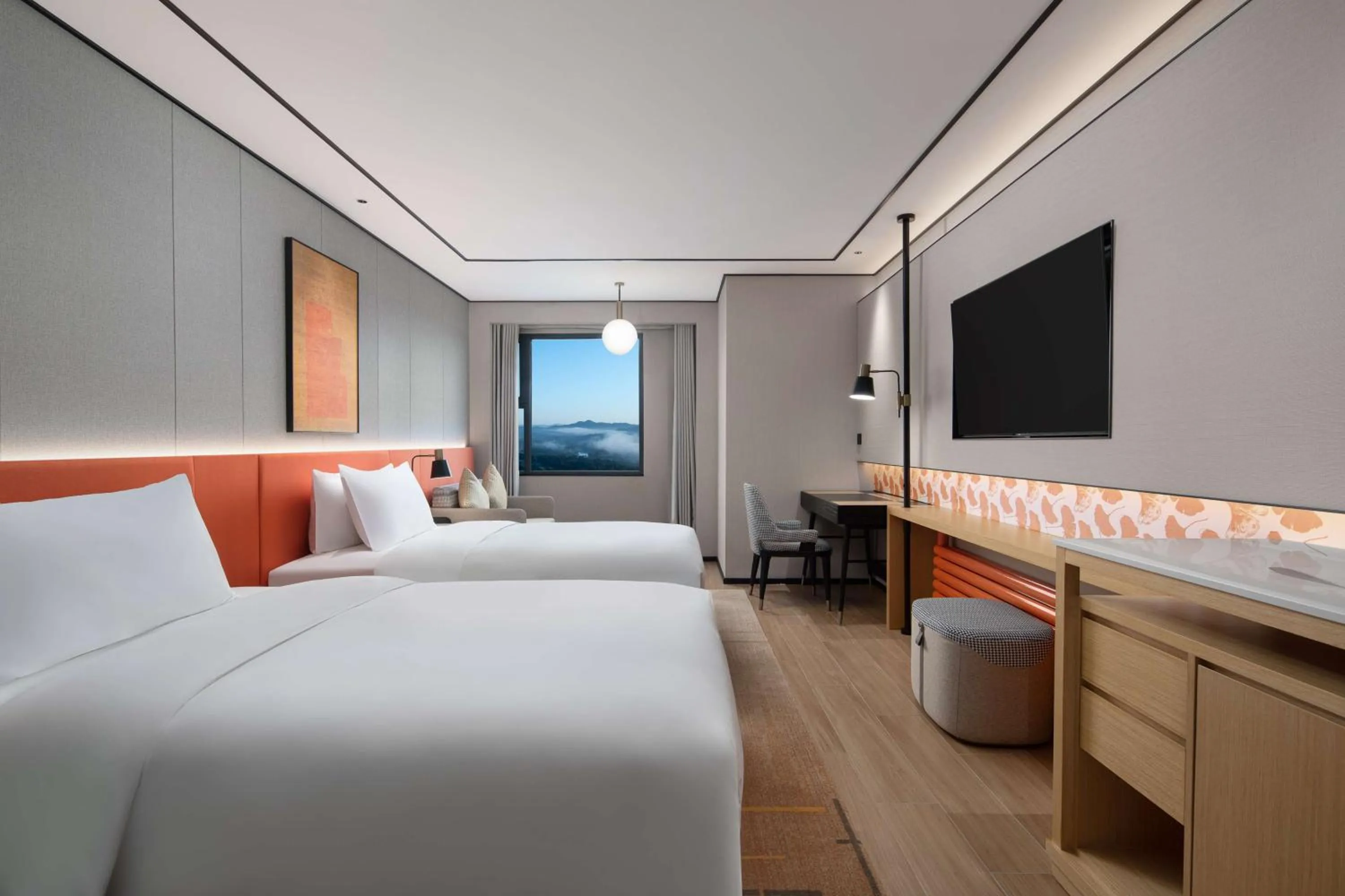 Bed in Hilton Garden Inn Chengde Mountain Resort