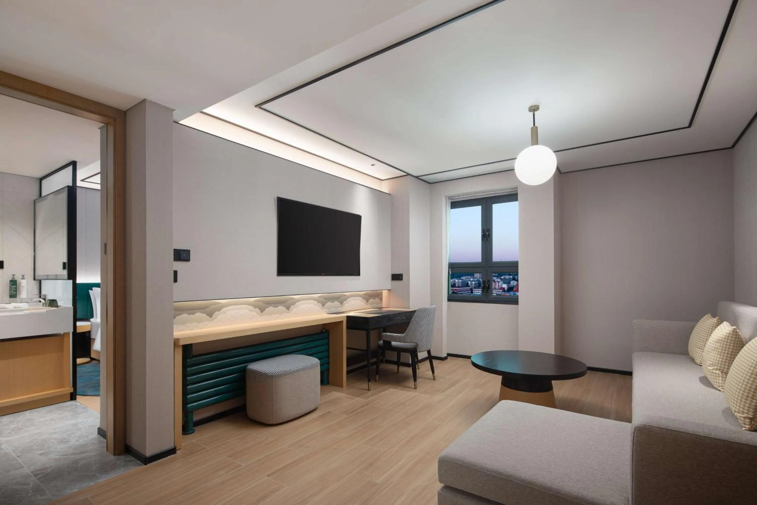 Living room in Hilton Garden Inn Chengde Mountain Resort