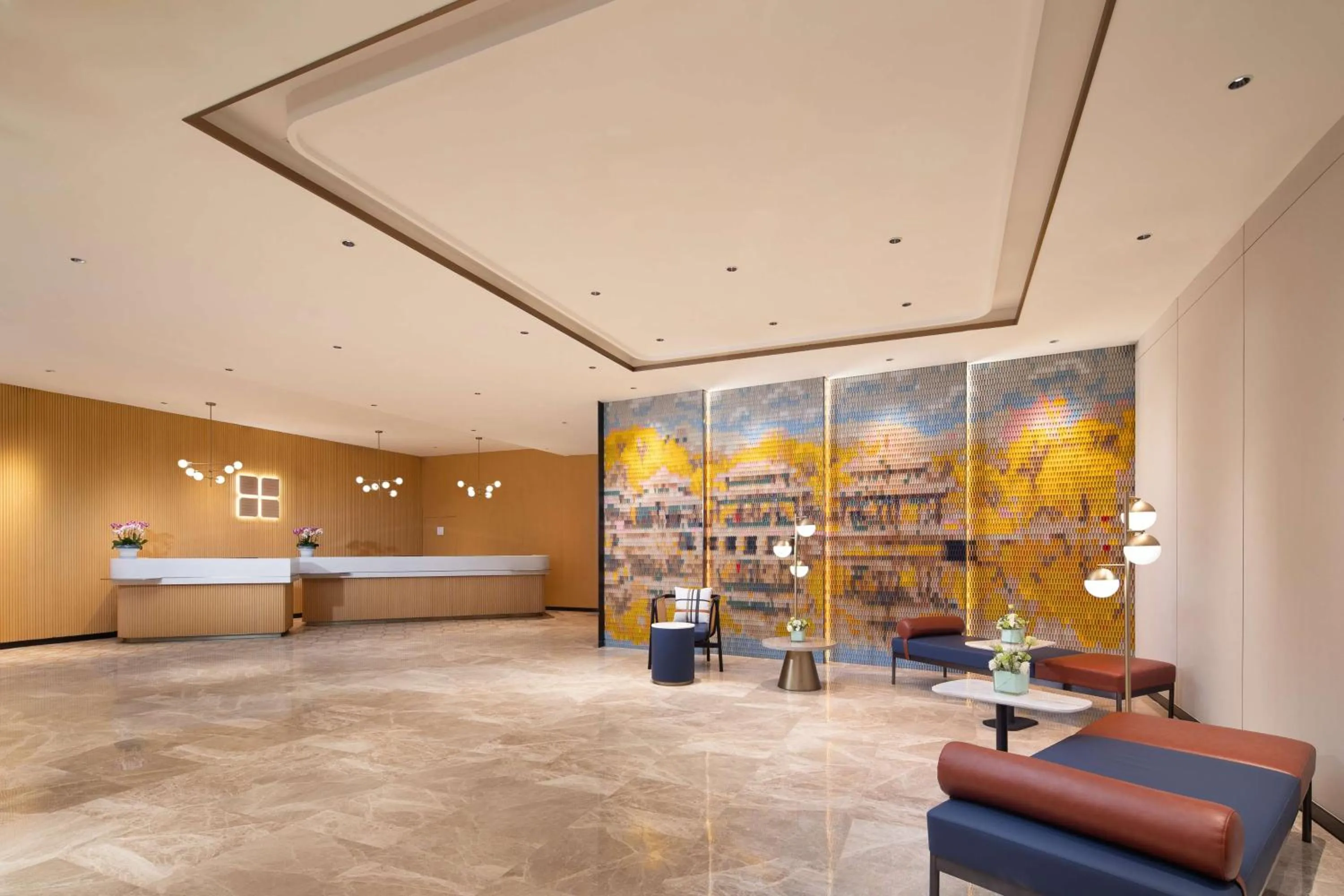 Lobby or reception in Hilton Garden Inn Chengde Mountain Resort