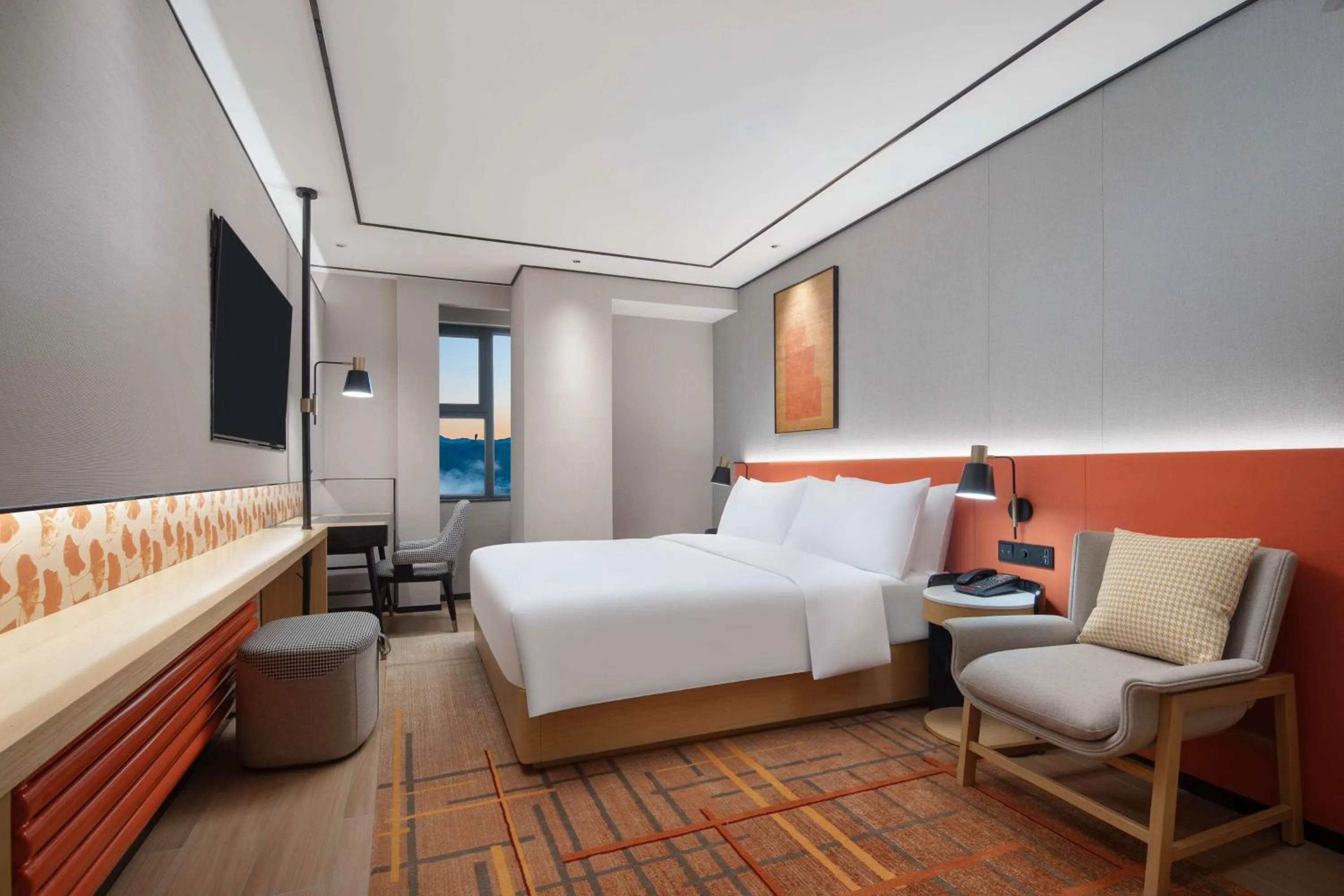 Bed in Hilton Garden Inn Chengde Mountain Resort