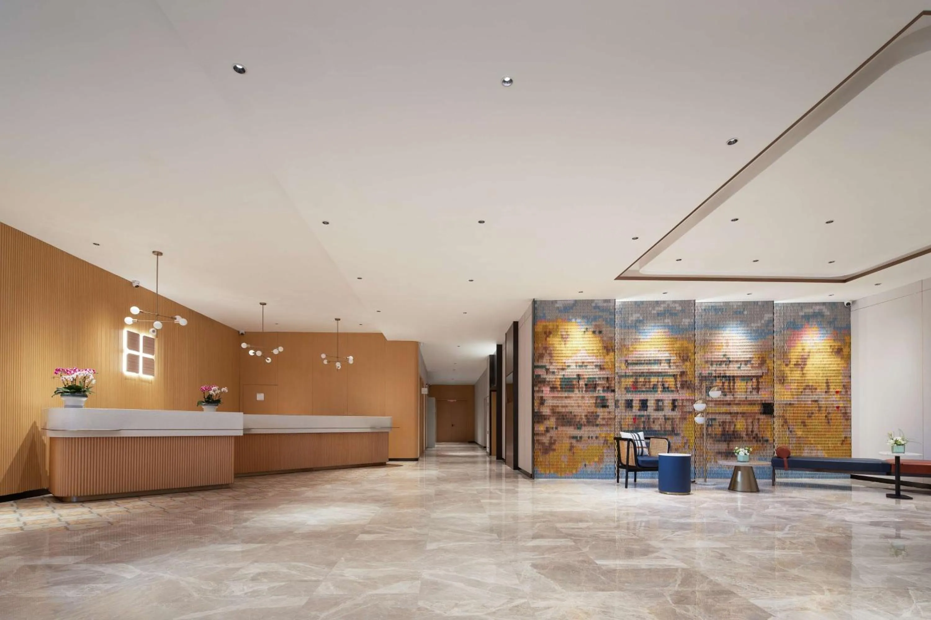 Lobby or reception in Hilton Garden Inn Chengde Mountain Resort