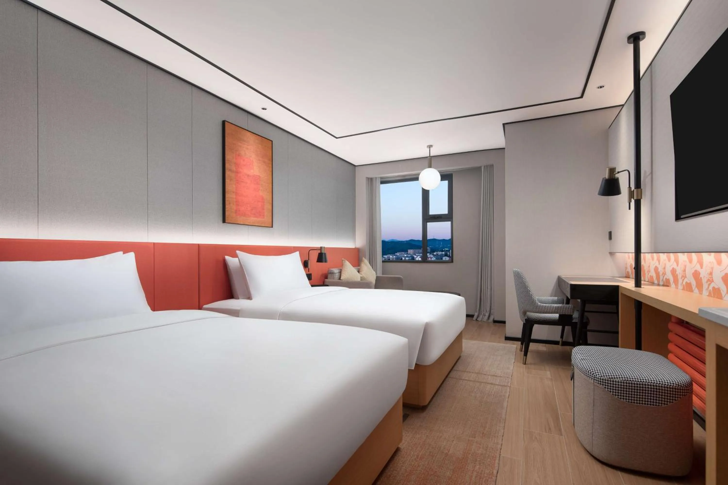 Bed in Hilton Garden Inn Chengde Mountain Resort