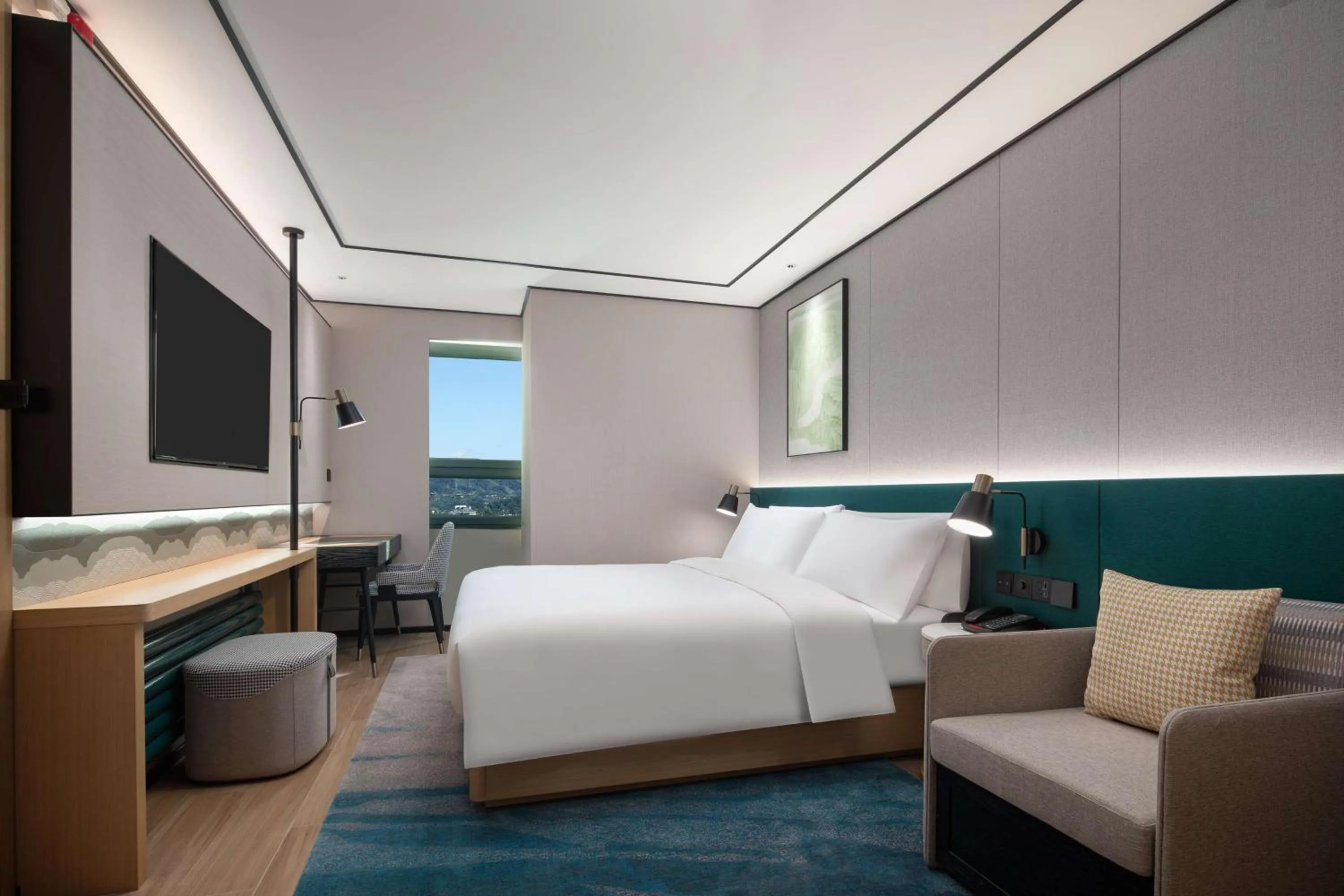 Bed in Hilton Garden Inn Chengde Mountain Resort