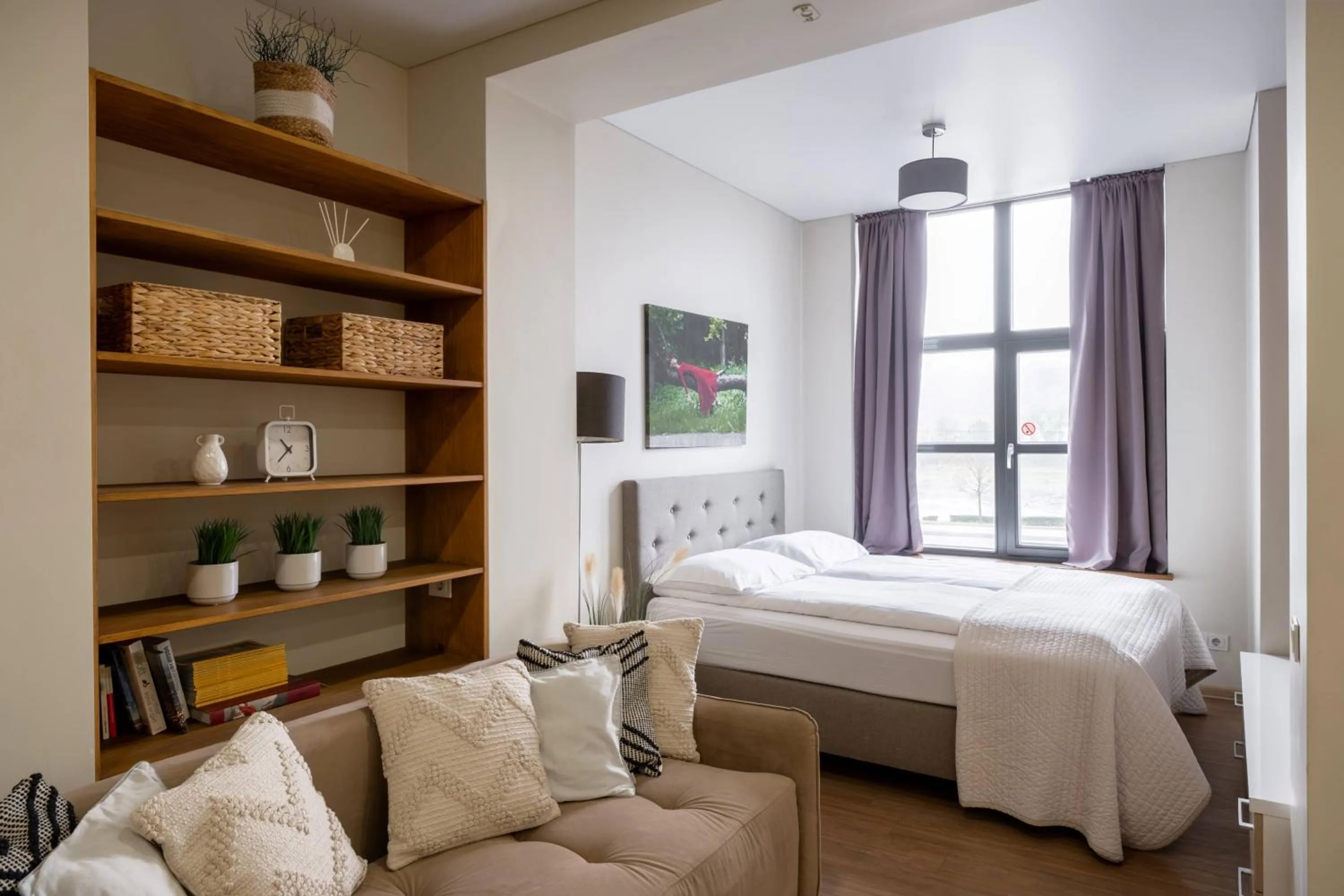 Bedroom, Bed in King Mindaugas Apartments