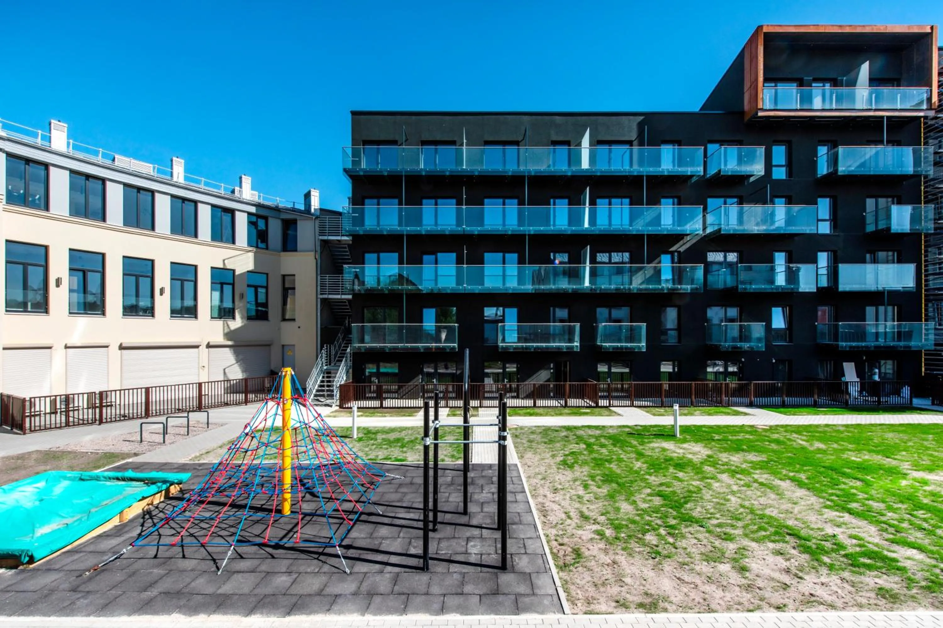 Children play ground in King Mindaugas Apartments