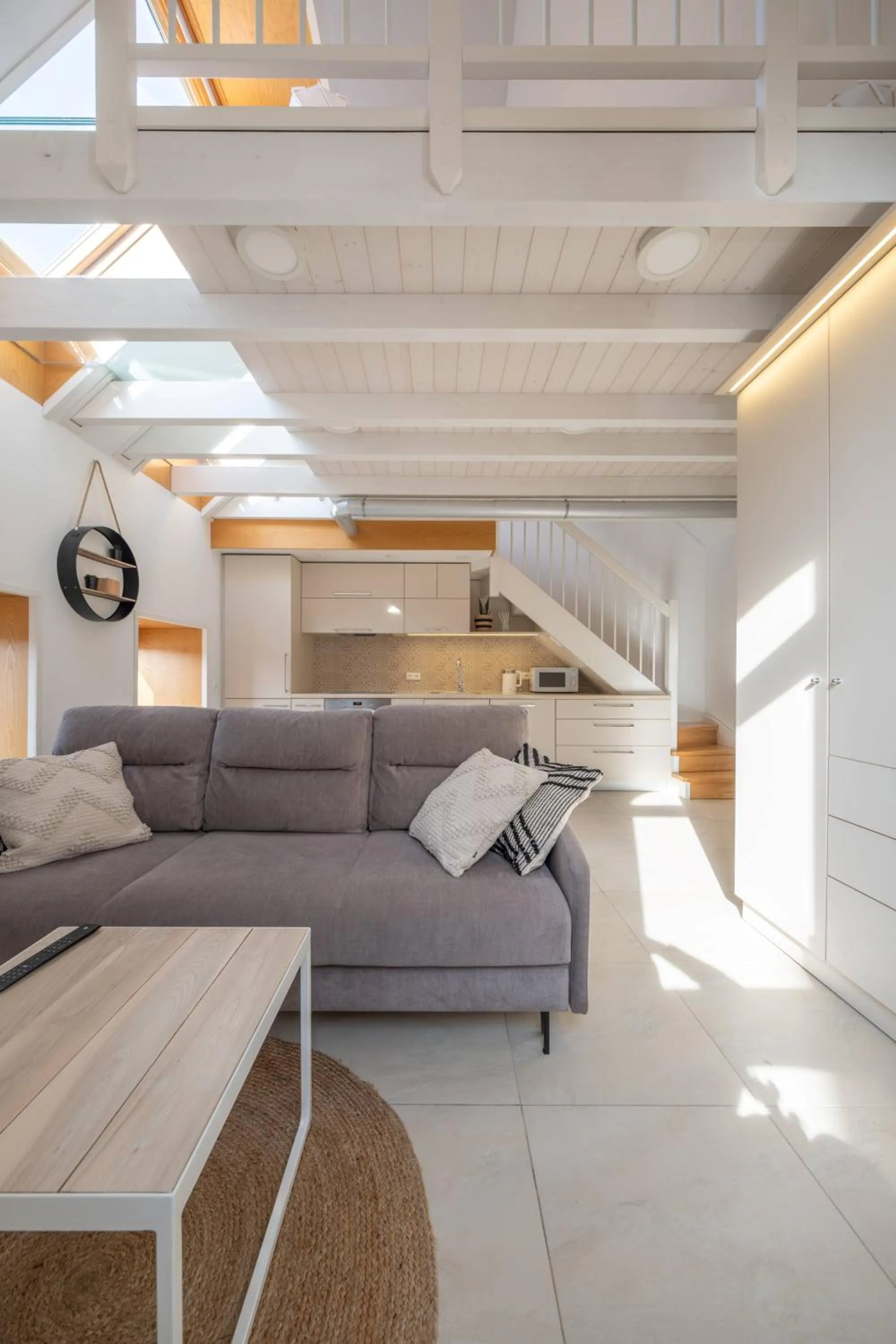 Seating area in King Mindaugas Apartments