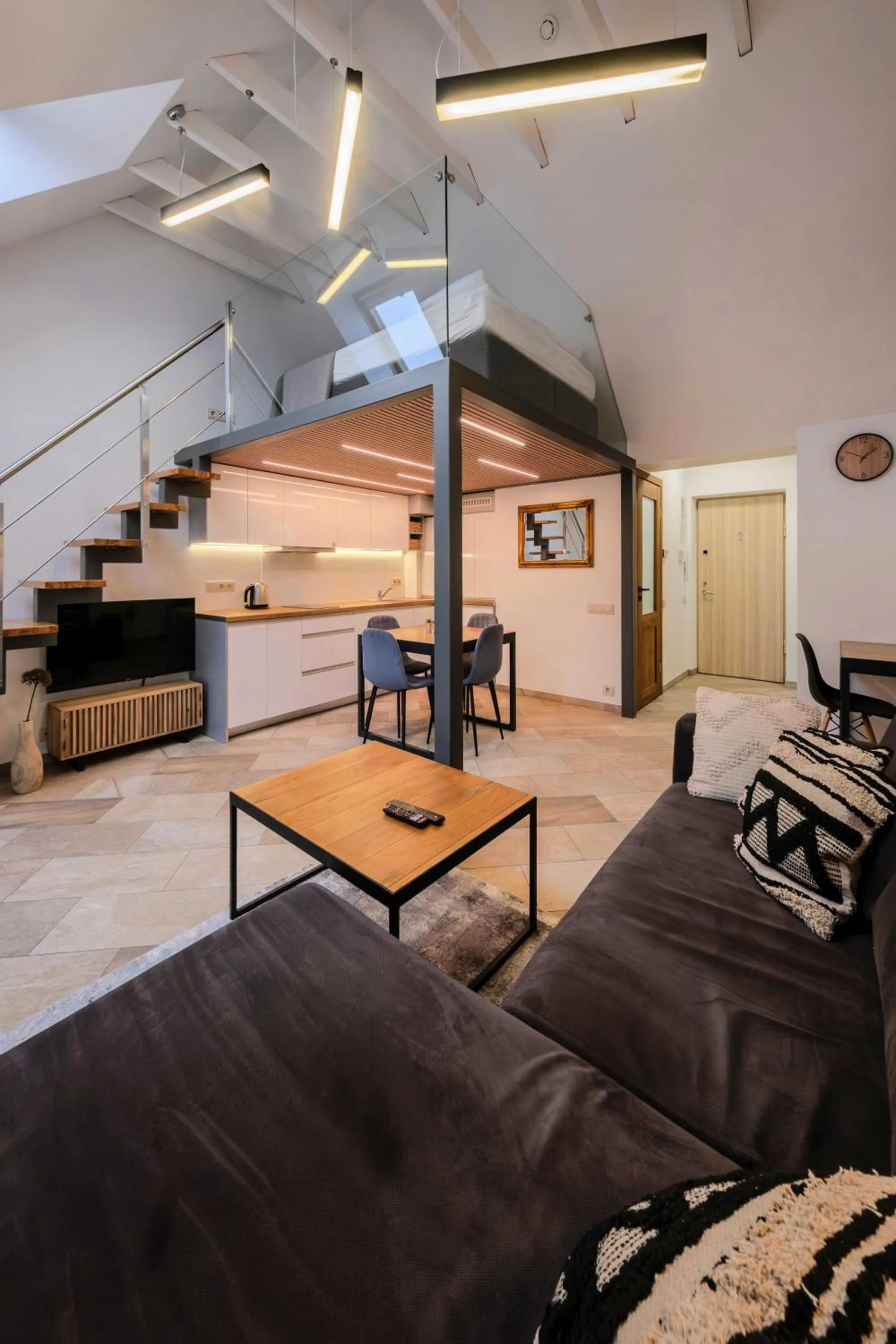 Seating area in King Mindaugas Apartments