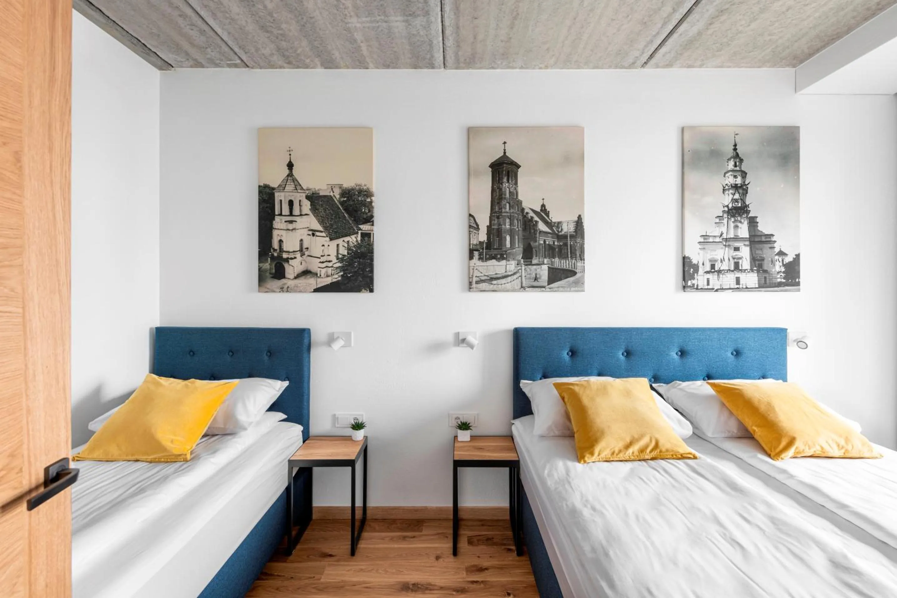 Bed in King Mindaugas Apartments