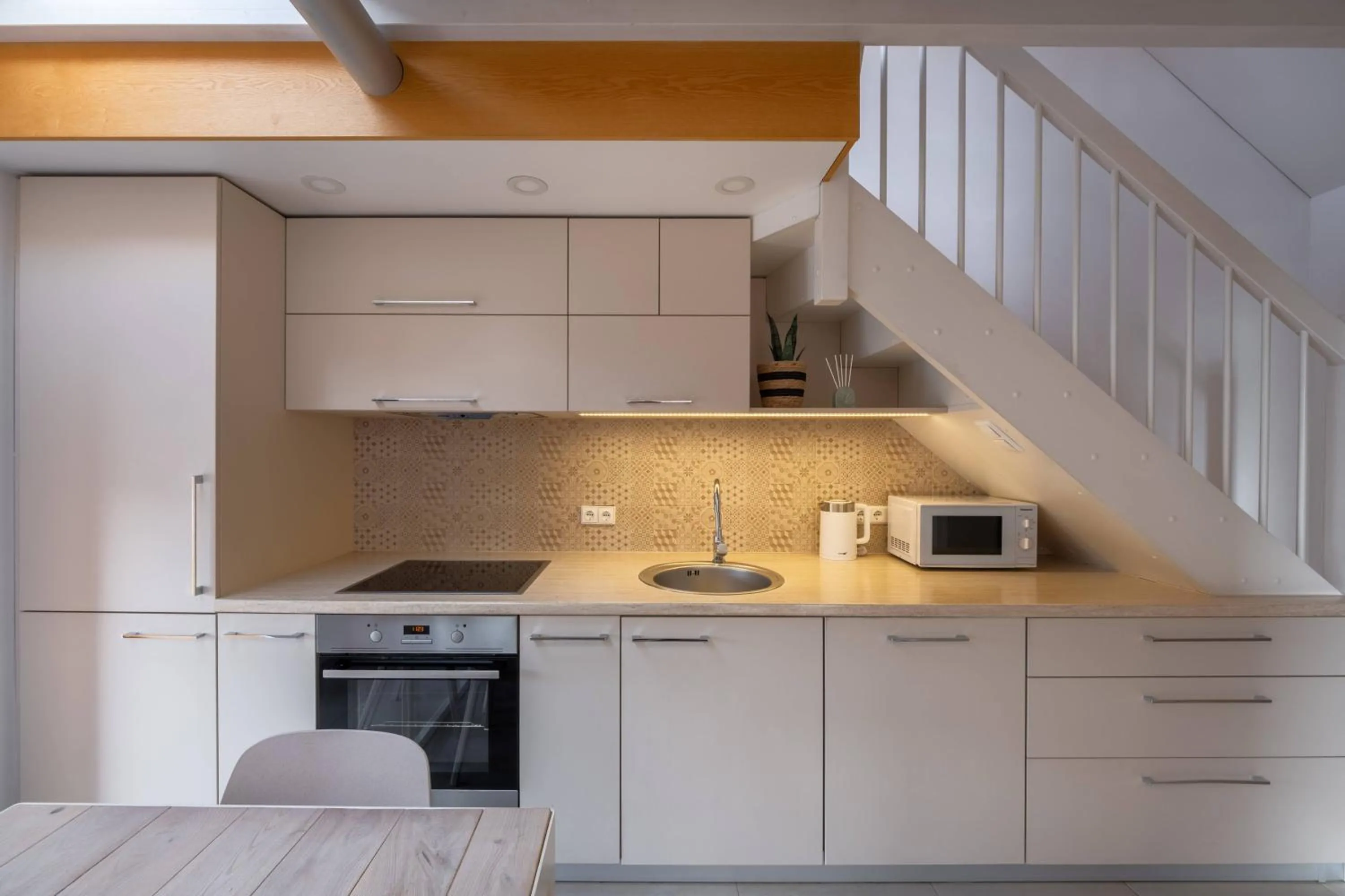 Kitchen or kitchenette in King Mindaugas Apartments