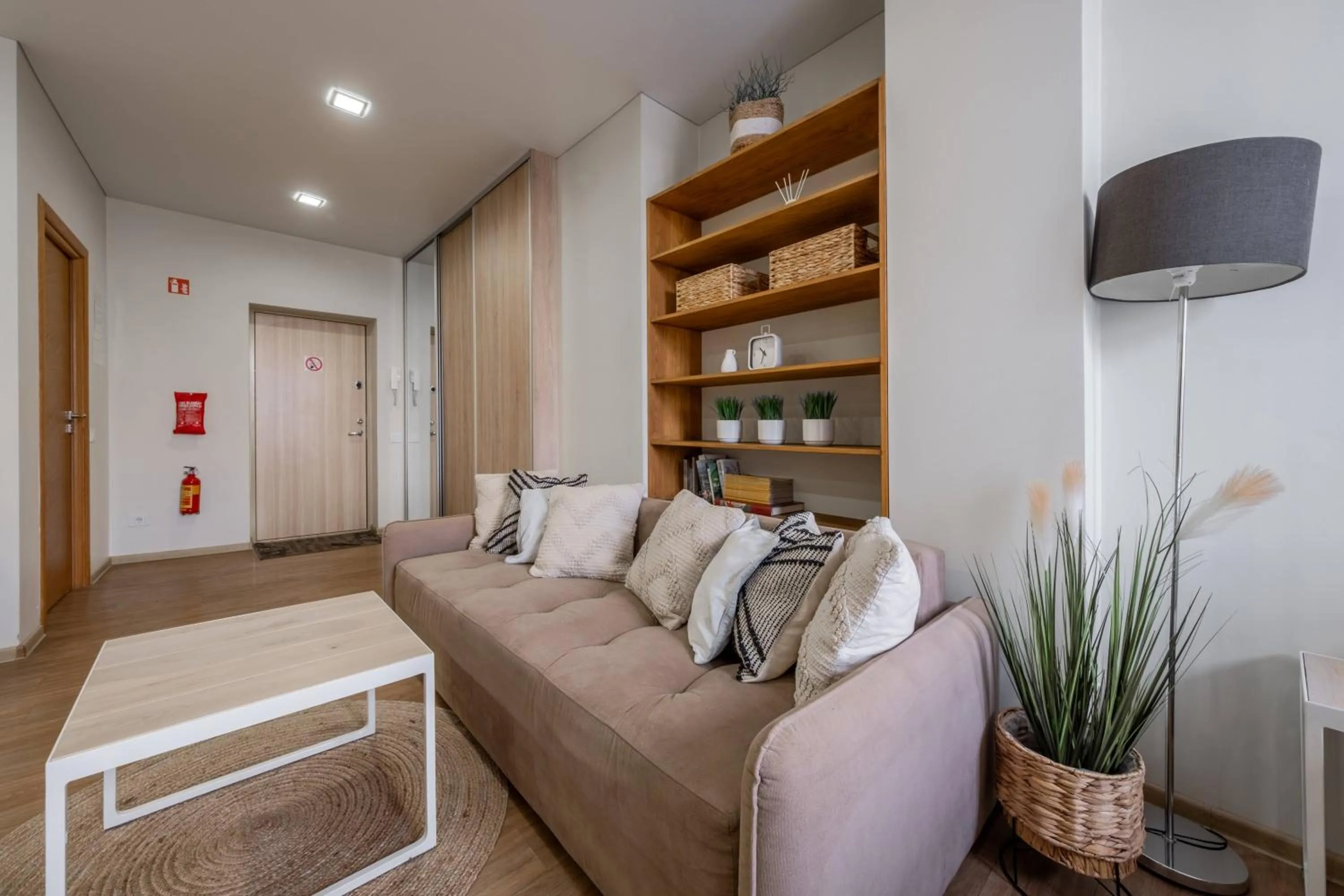 Seating area, Bed in King Mindaugas Apartments