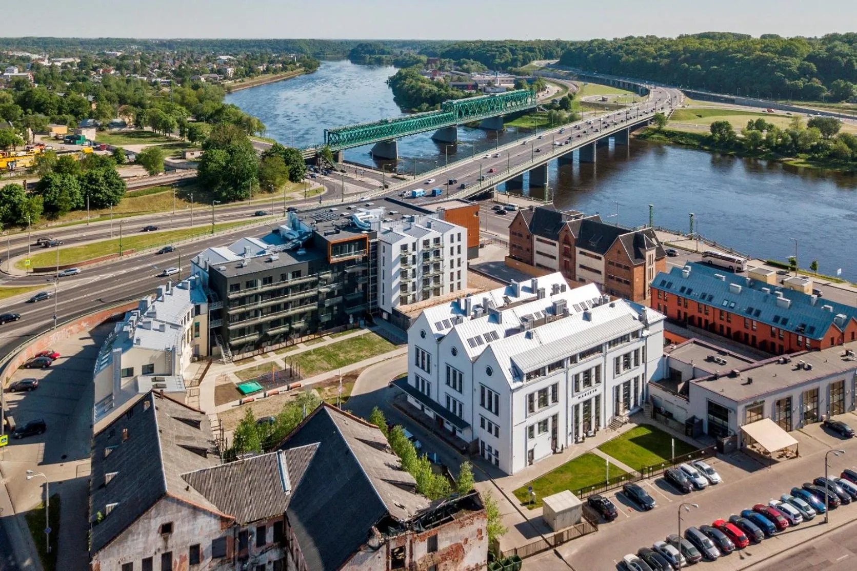 Bird's eye view in King Mindaugas Apartments