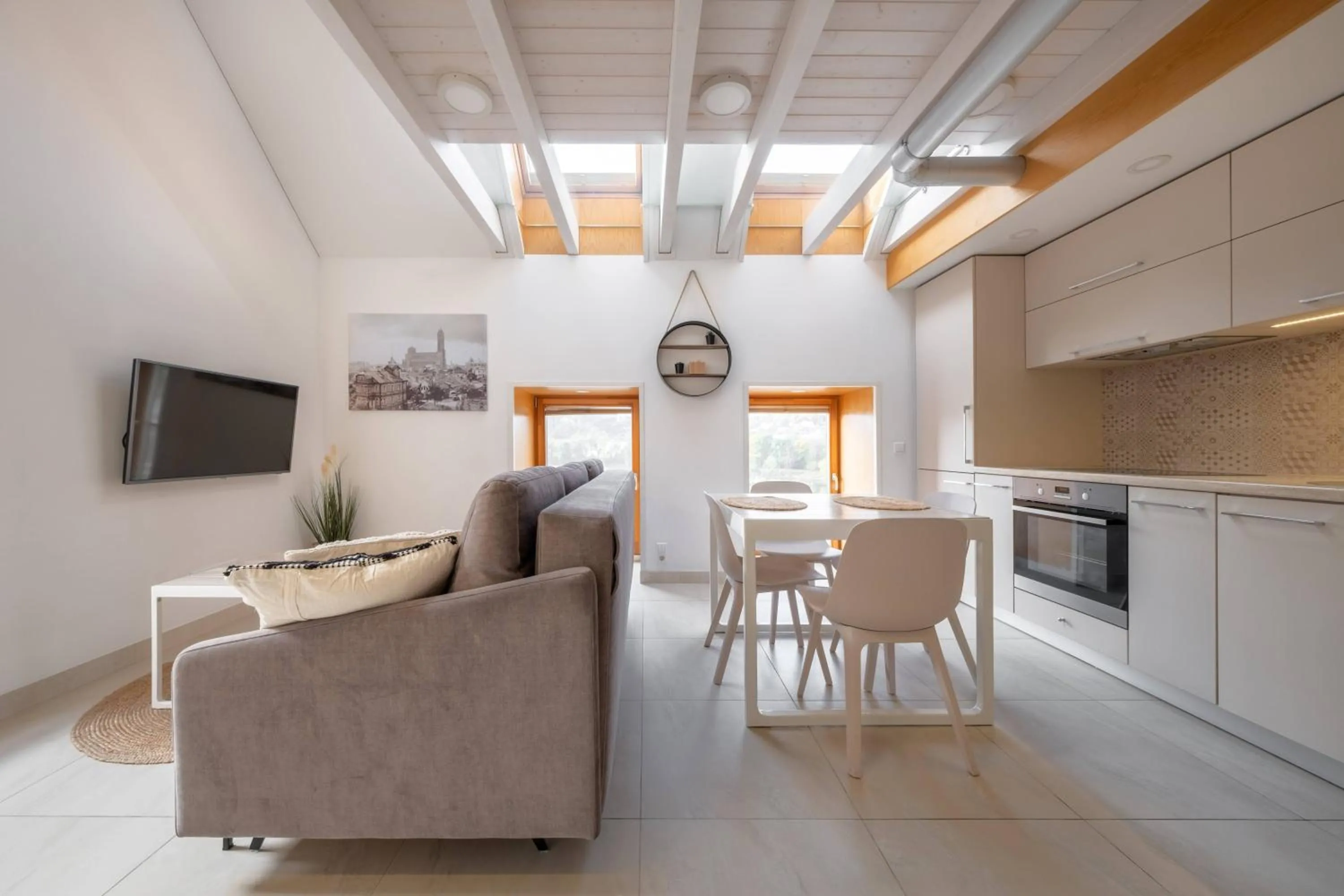 Seating area in King Mindaugas Apartments