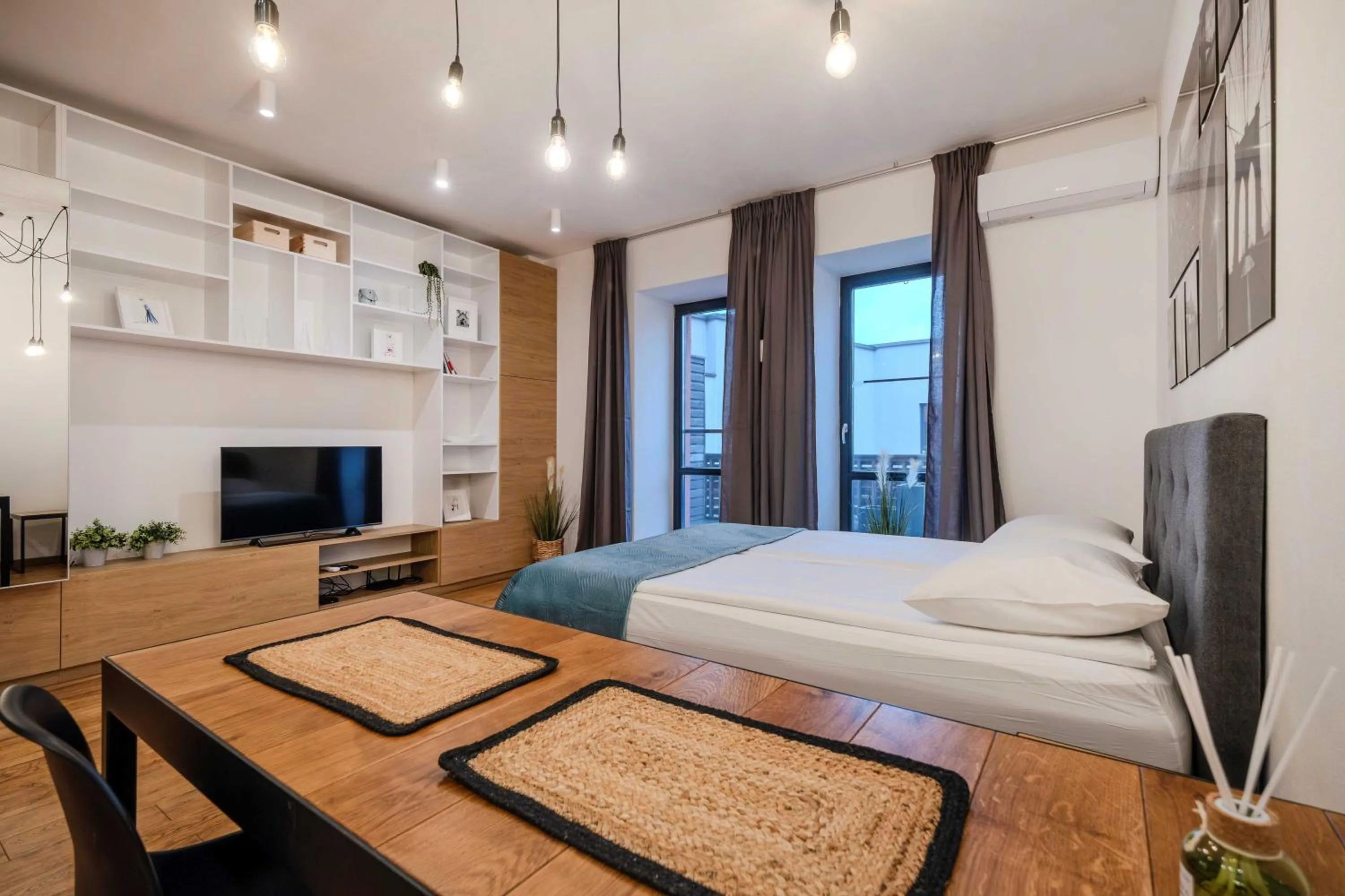 Bed in King Mindaugas Apartments