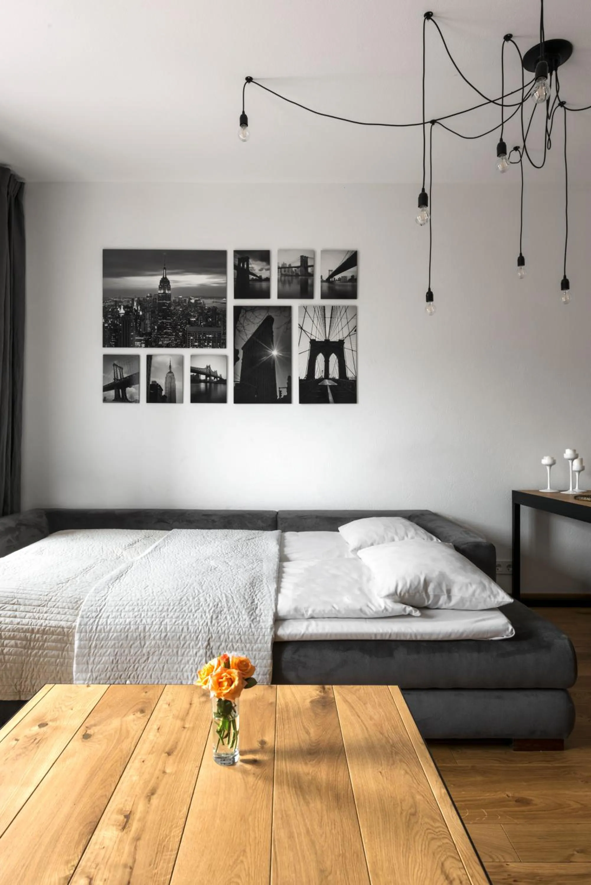 Bed in King Mindaugas Apartments