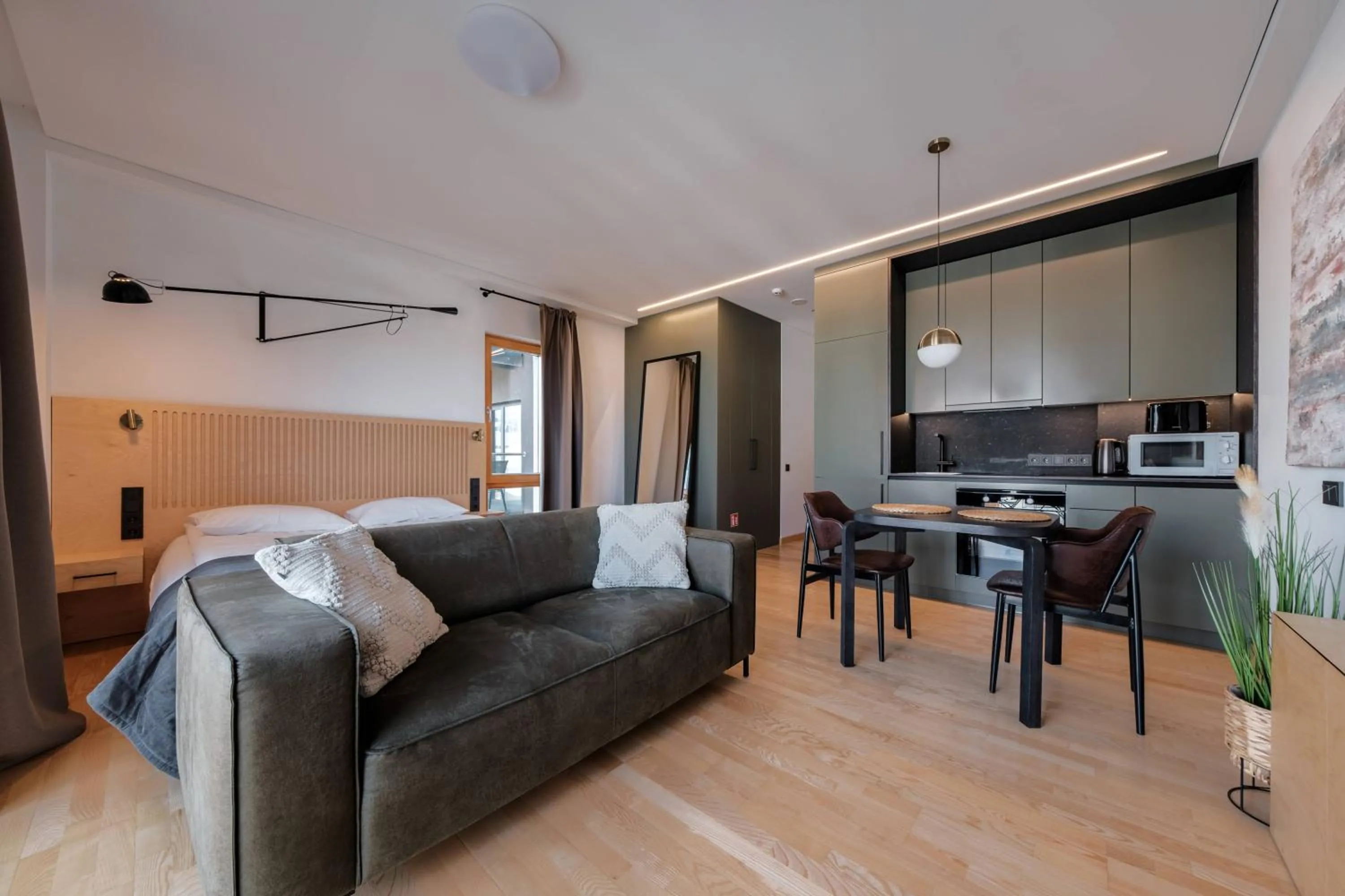 Photo of the whole room in King Mindaugas Apartments