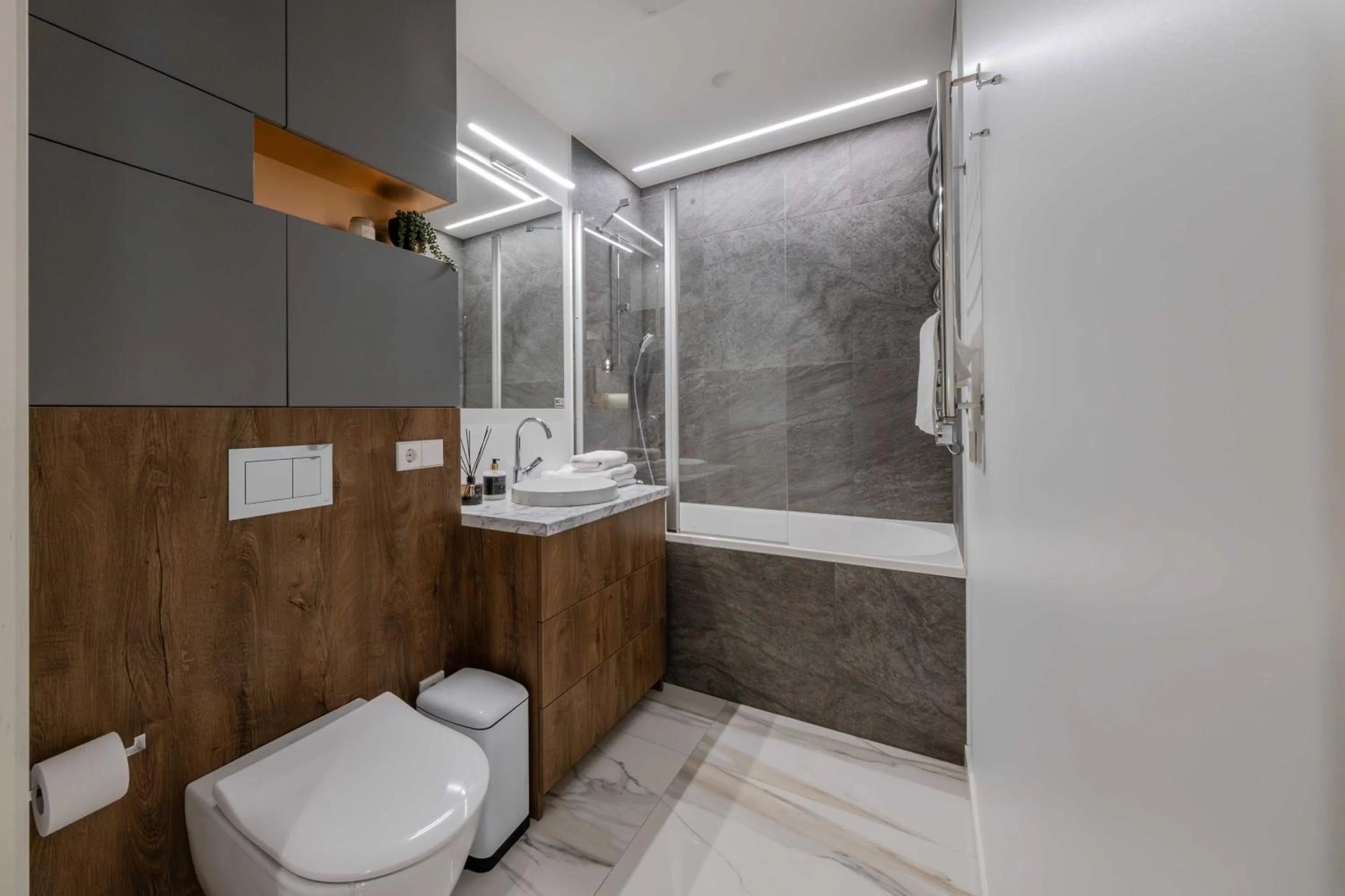 Bathroom in King Mindaugas Apartments