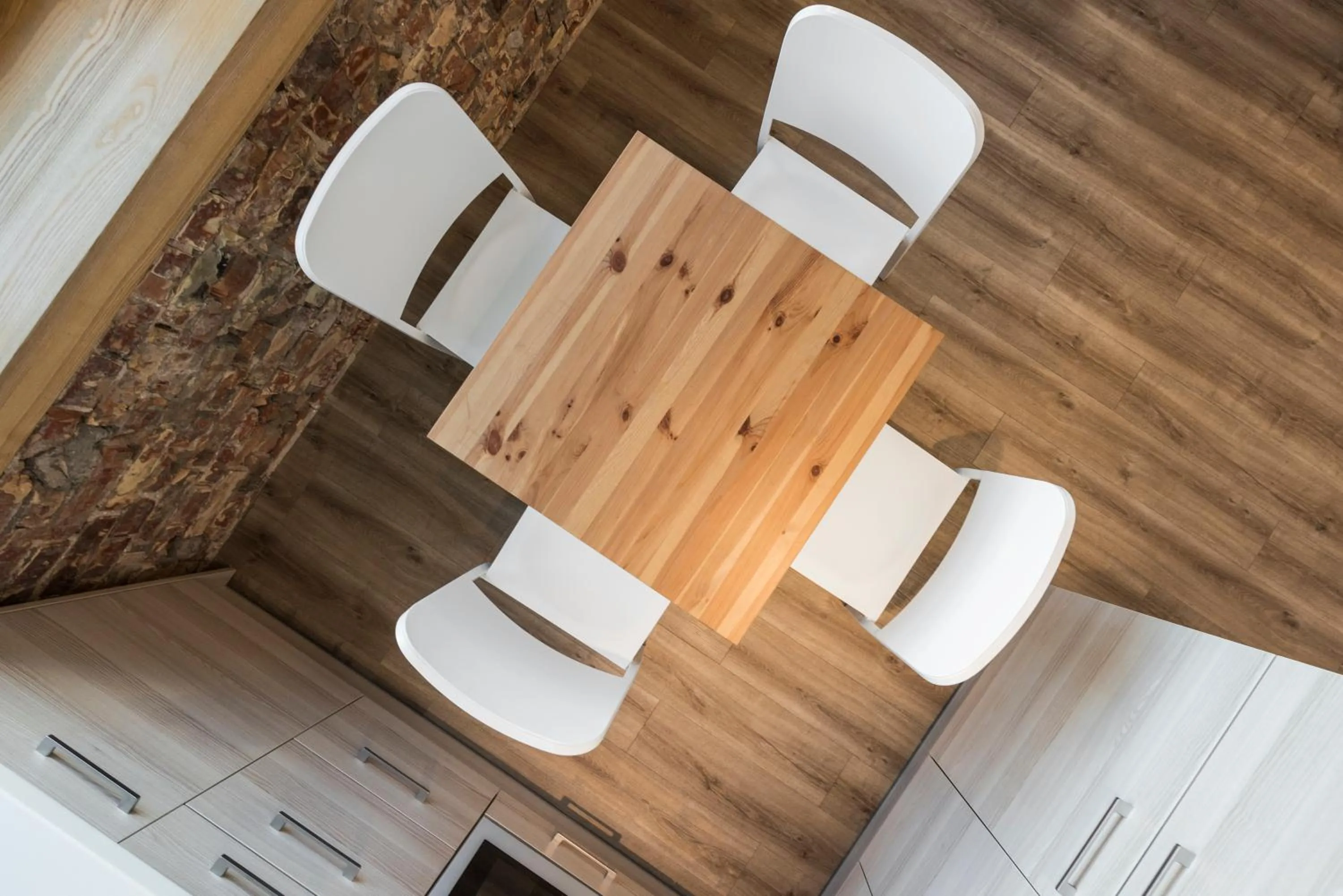 Dining area in King Mindaugas Apartments