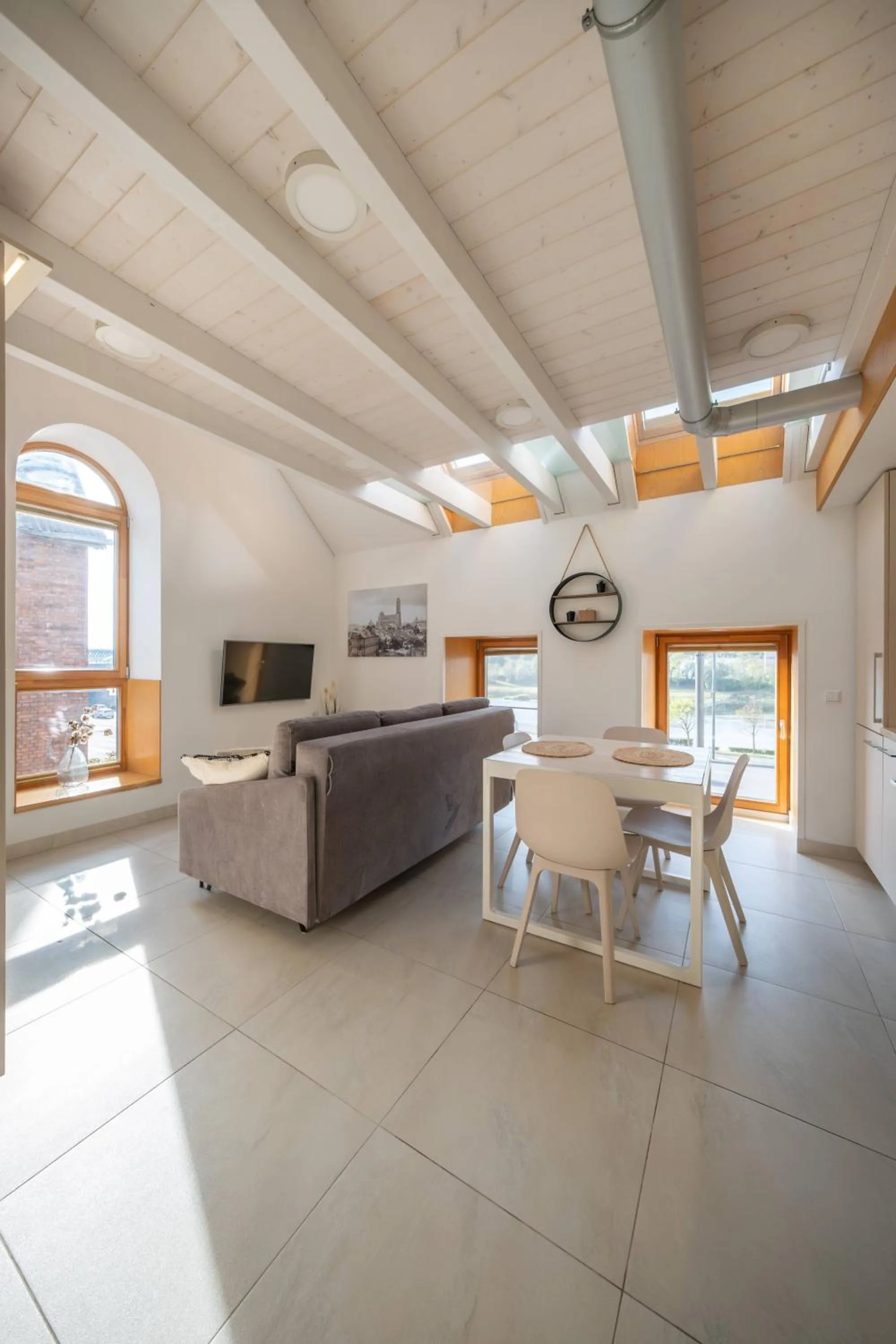 Dining area in King Mindaugas Apartments