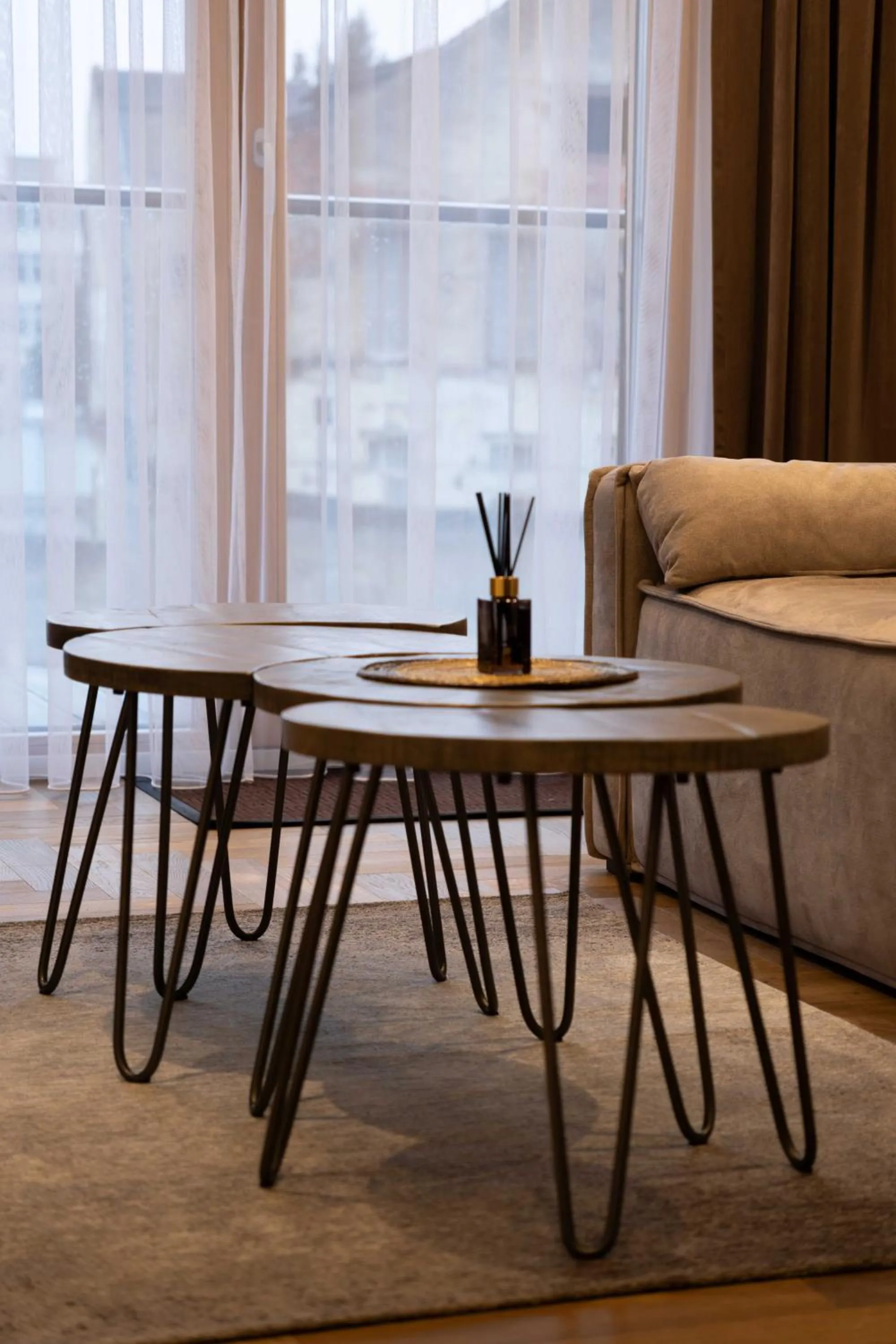 Seating area in King Mindaugas Apartments