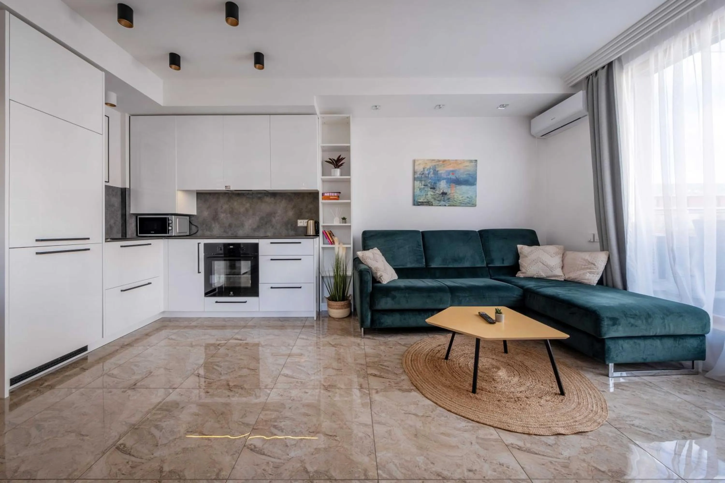 Seating area in King Mindaugas Apartments