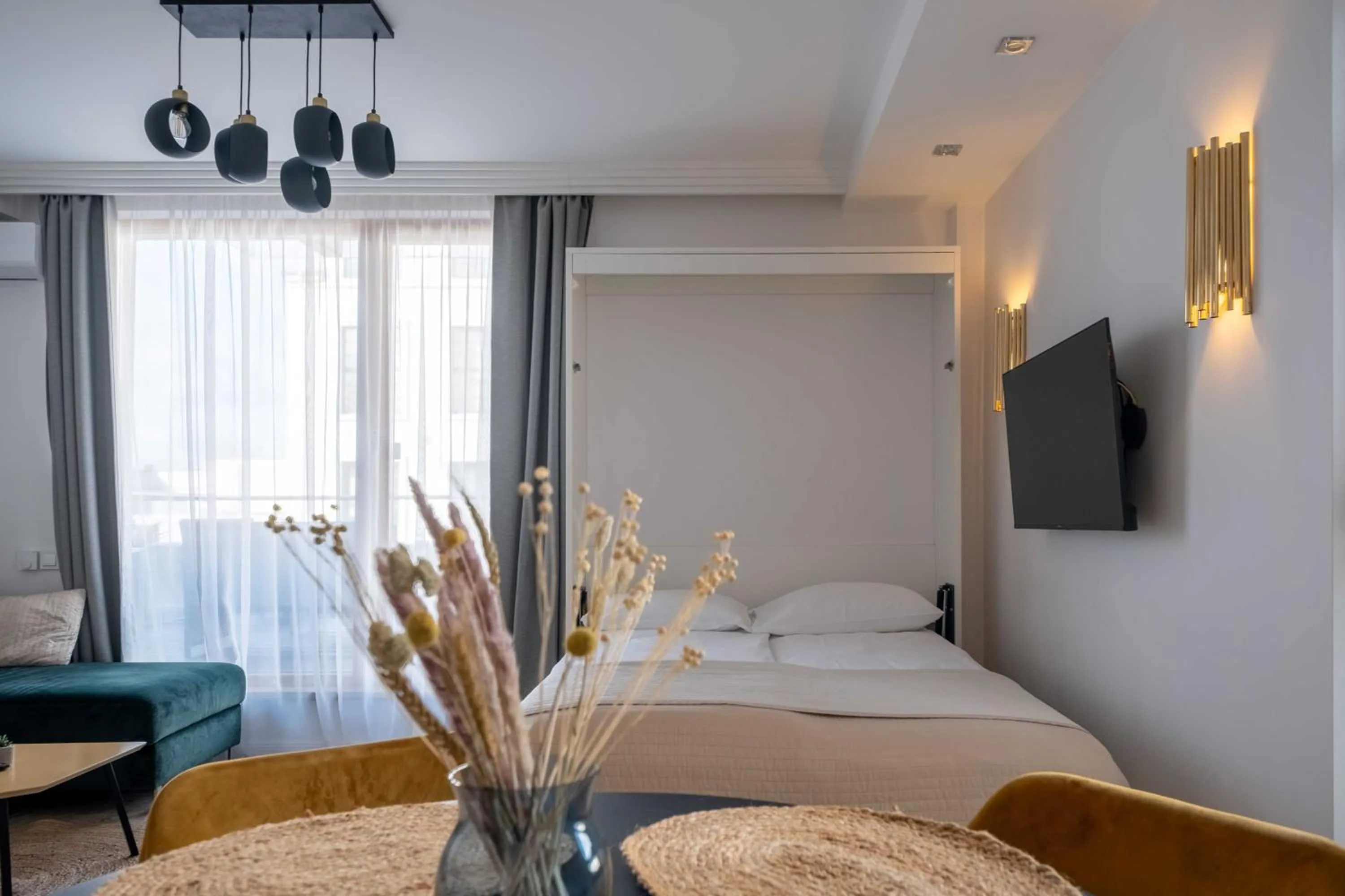 Bed in King Mindaugas Apartments