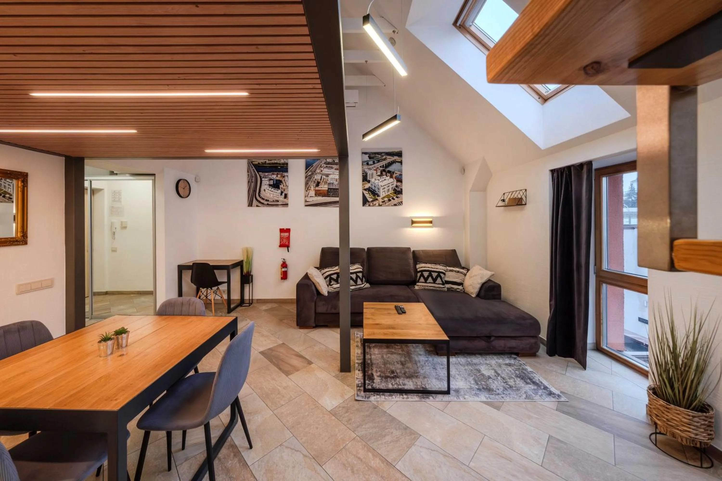 Seating area in King Mindaugas Apartments