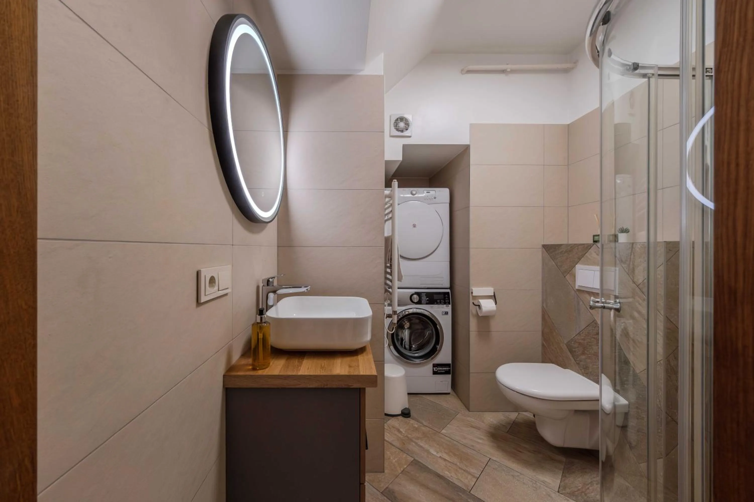 Shower in King Mindaugas Apartments