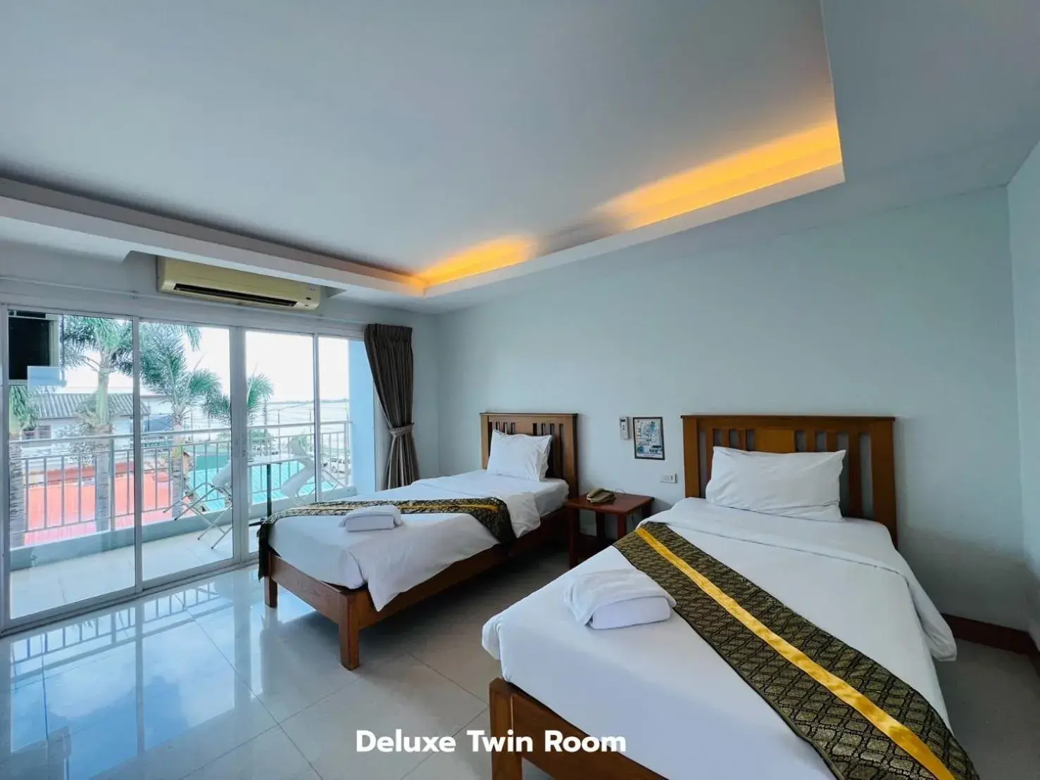 Twin Room with Balcony in That Phanom River View Hotel Twin Room with Balcony in That Phanom River View Hotel
