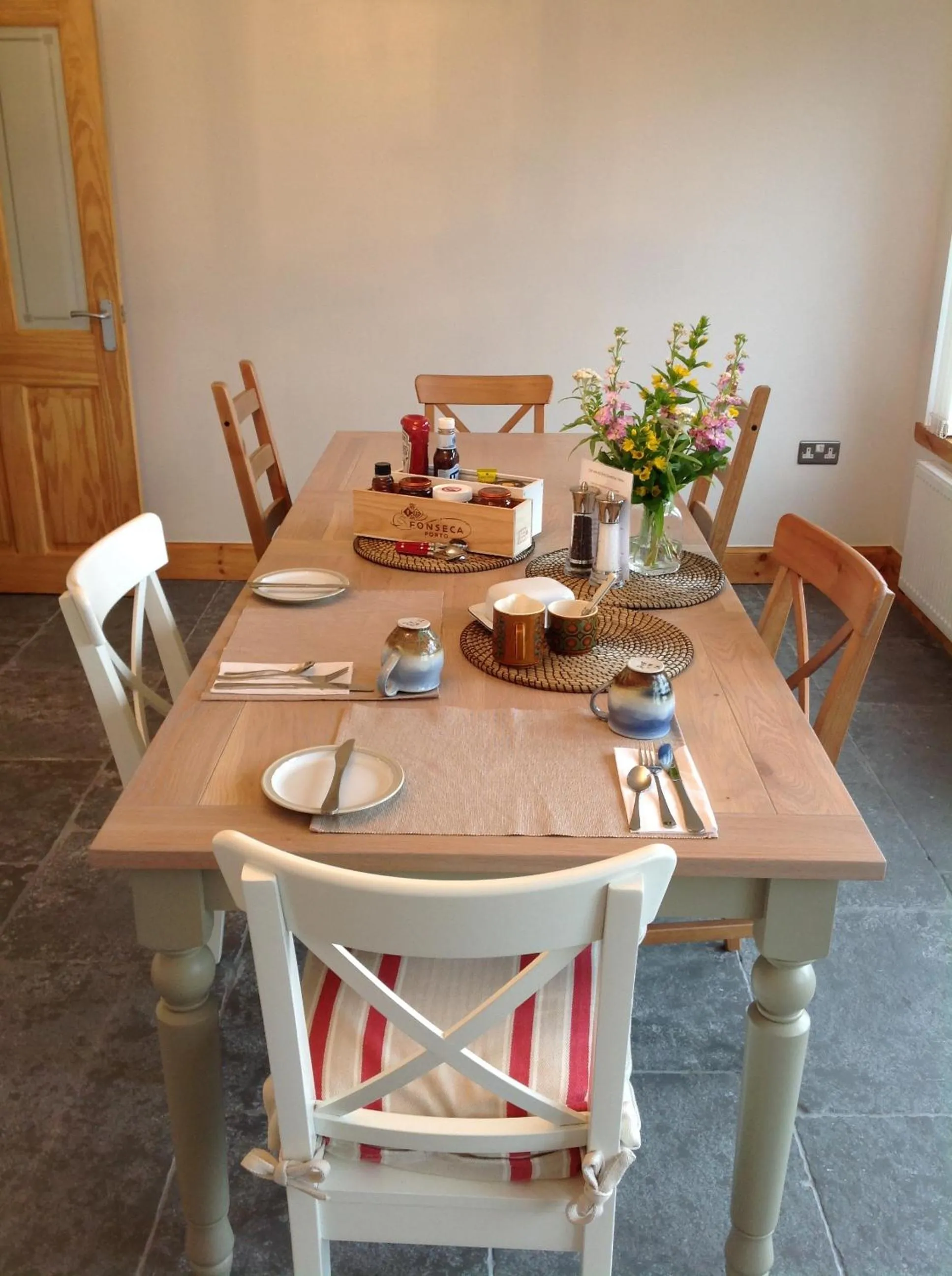 Dining area in Off The Hill B&B