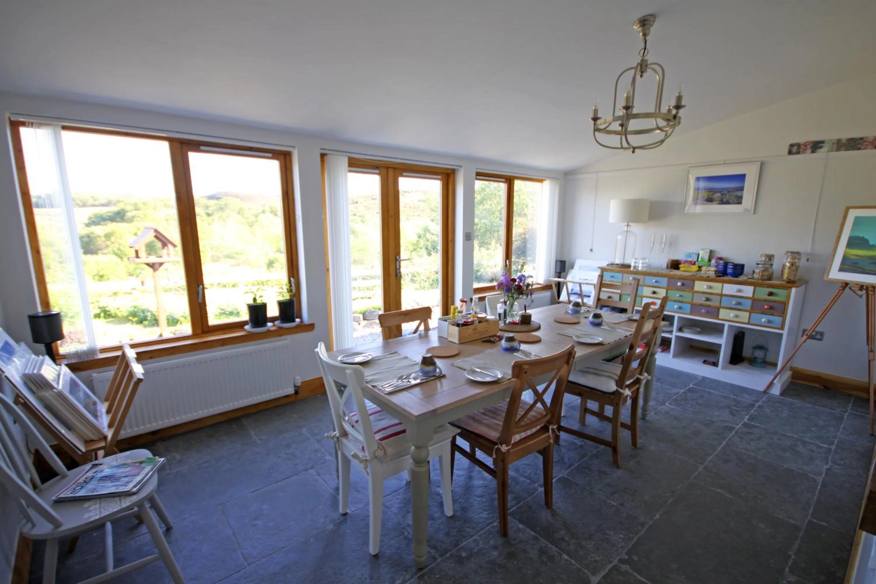 Dining area in Off The Hill B&B