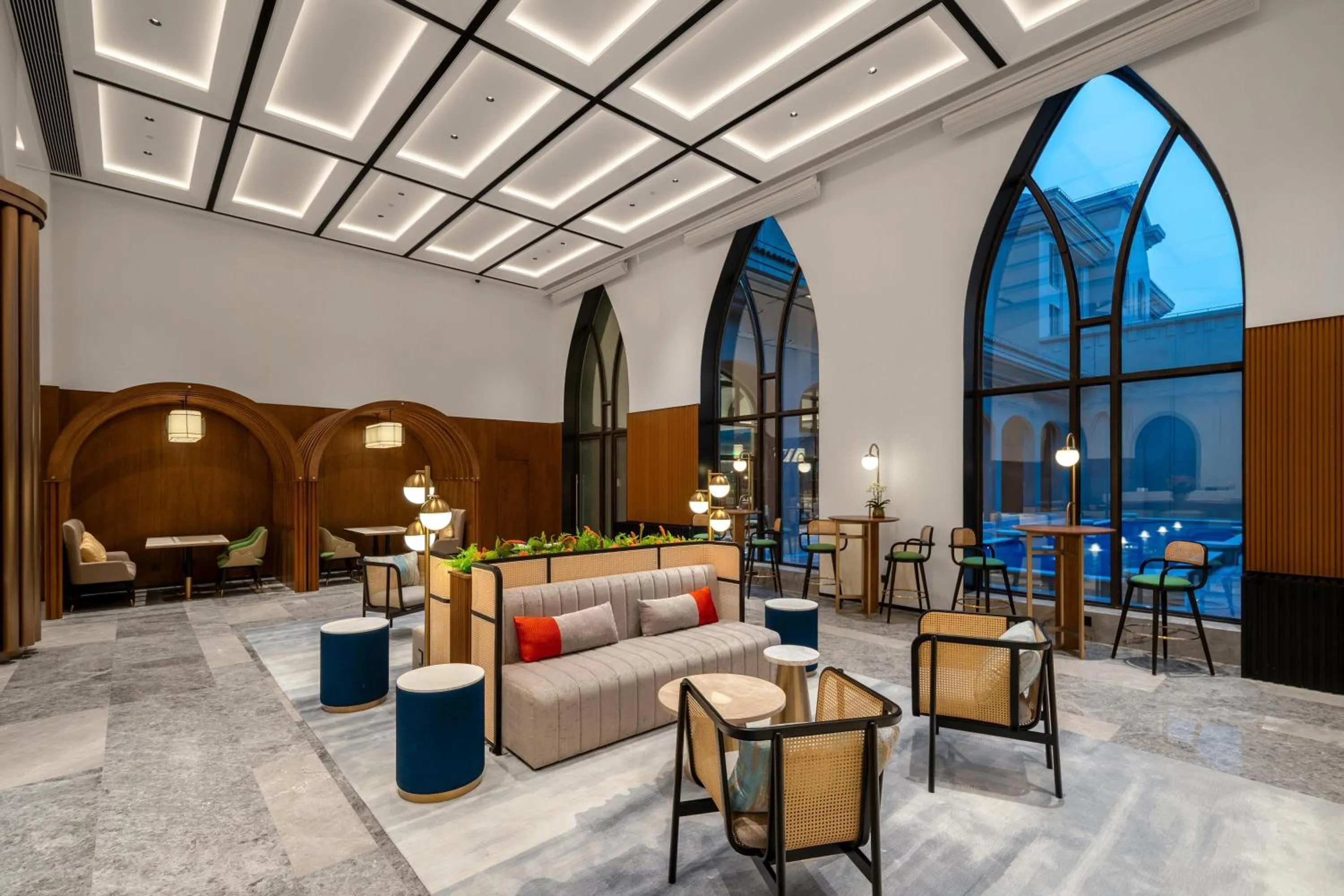 Lobby or reception in Hilton Garden Inn Shanghai Changxing Island