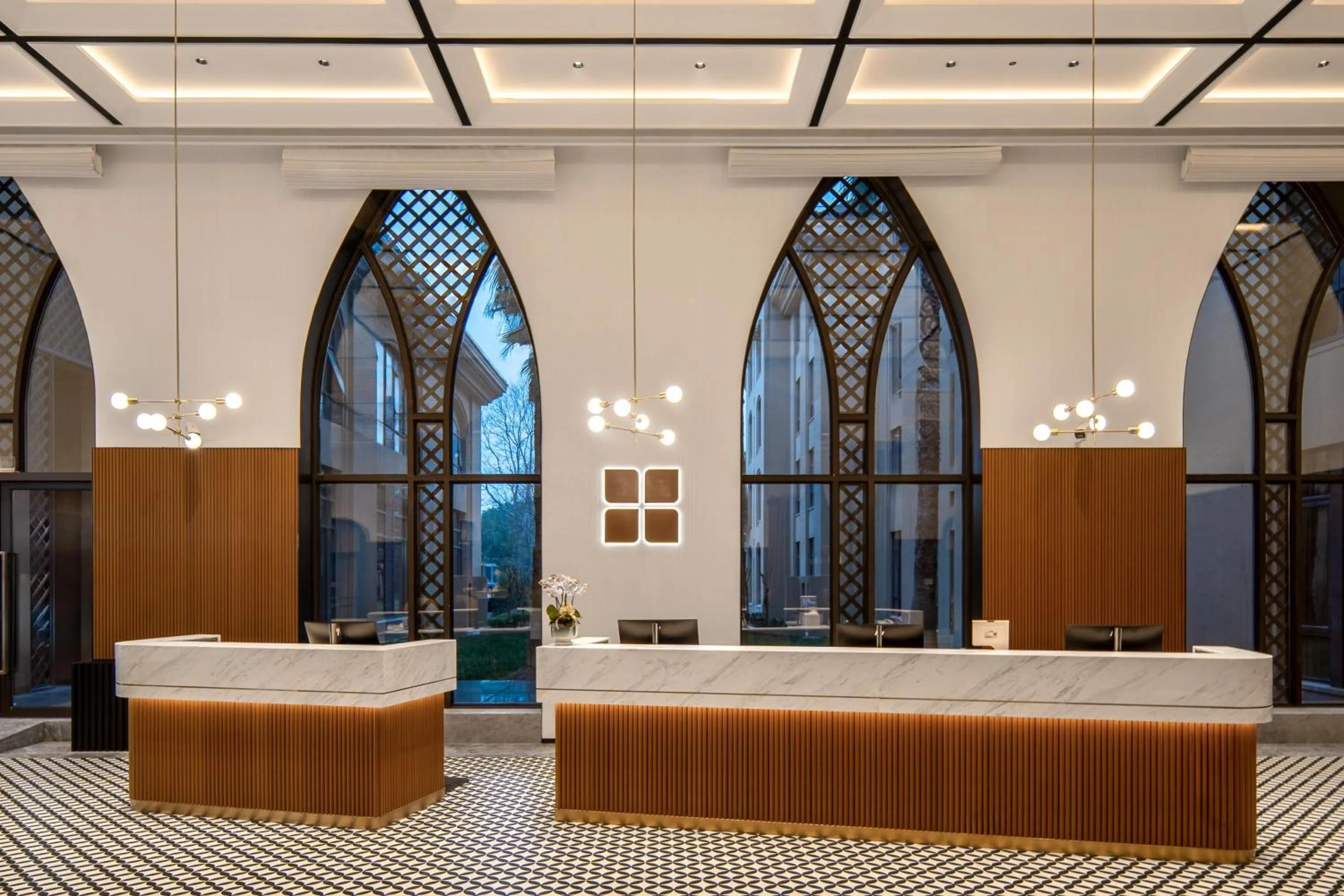 Lobby or reception in Hilton Garden Inn Shanghai Changxing Island