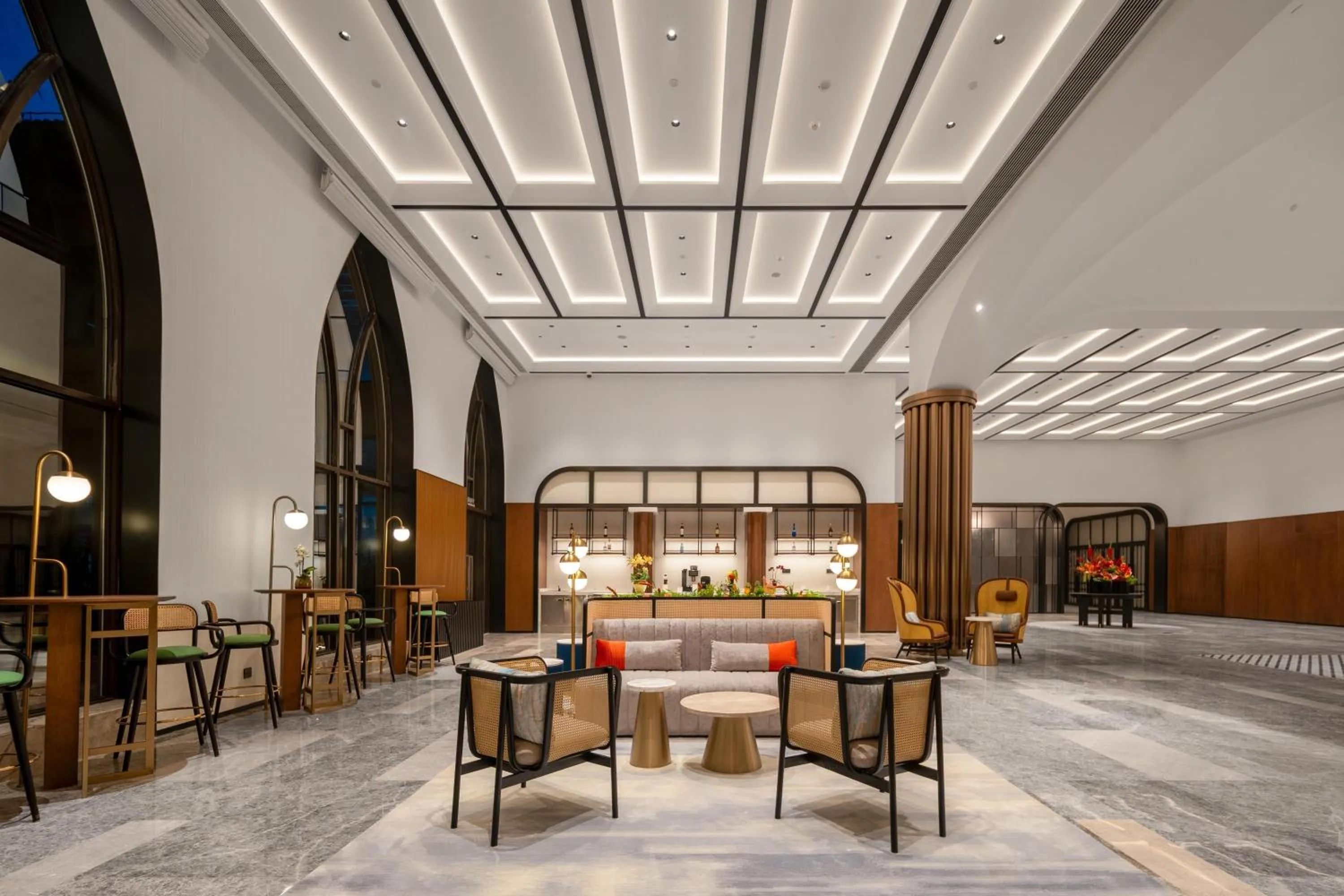 Lobby or reception in Hilton Garden Inn Shanghai Changxing Island
