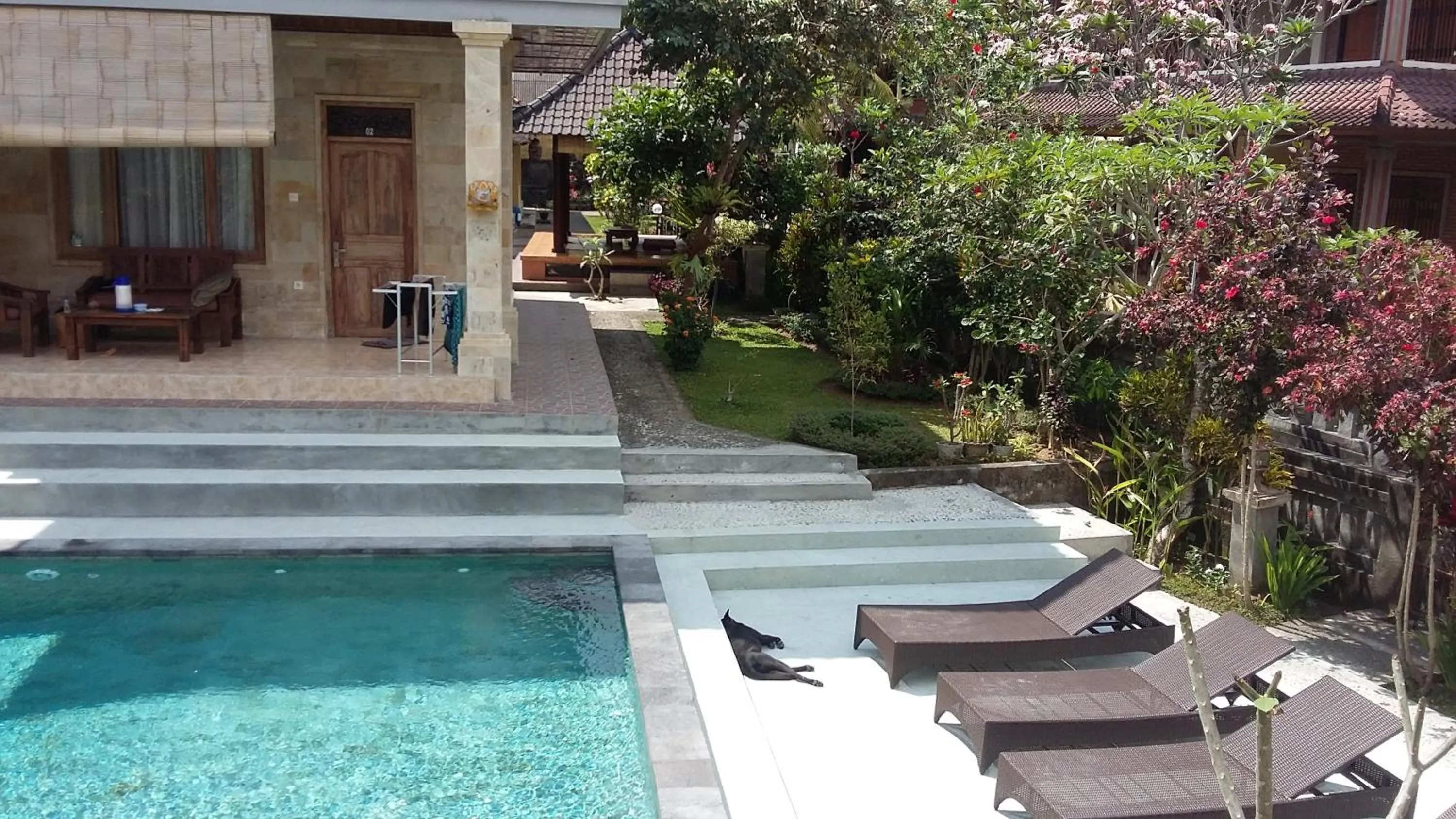 Garden view in Kartika Bungalows