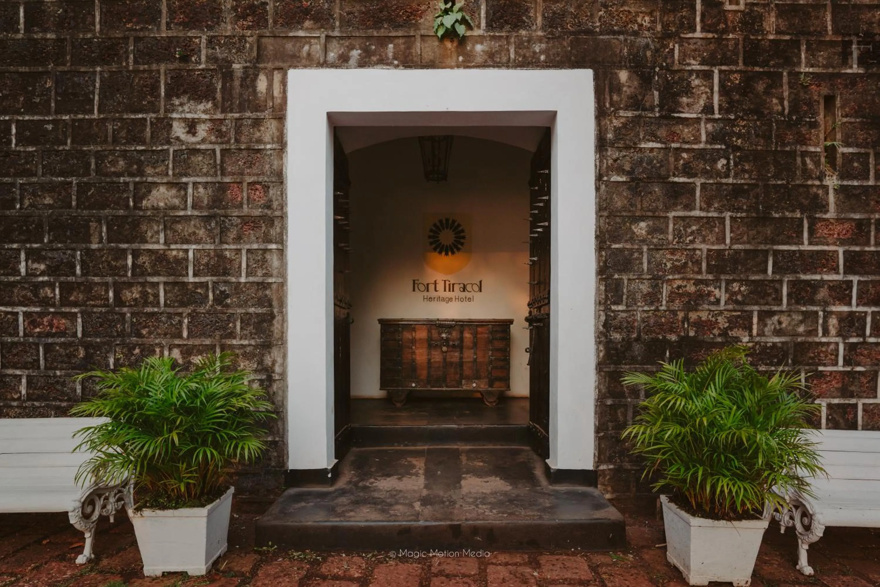 Facade/entrance in Fort Tiracol Goa