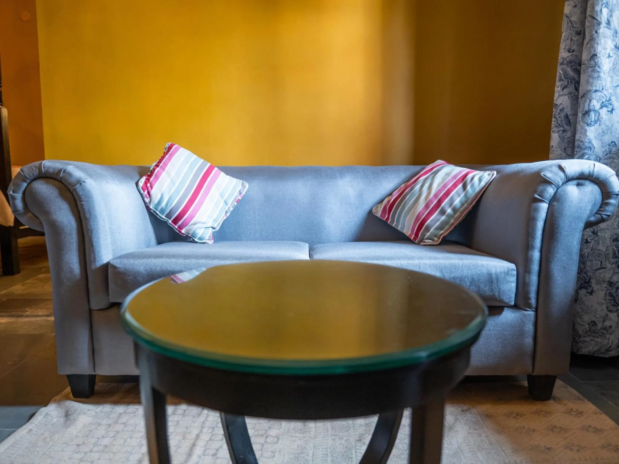 Seating area in Fort Tiracol Goa