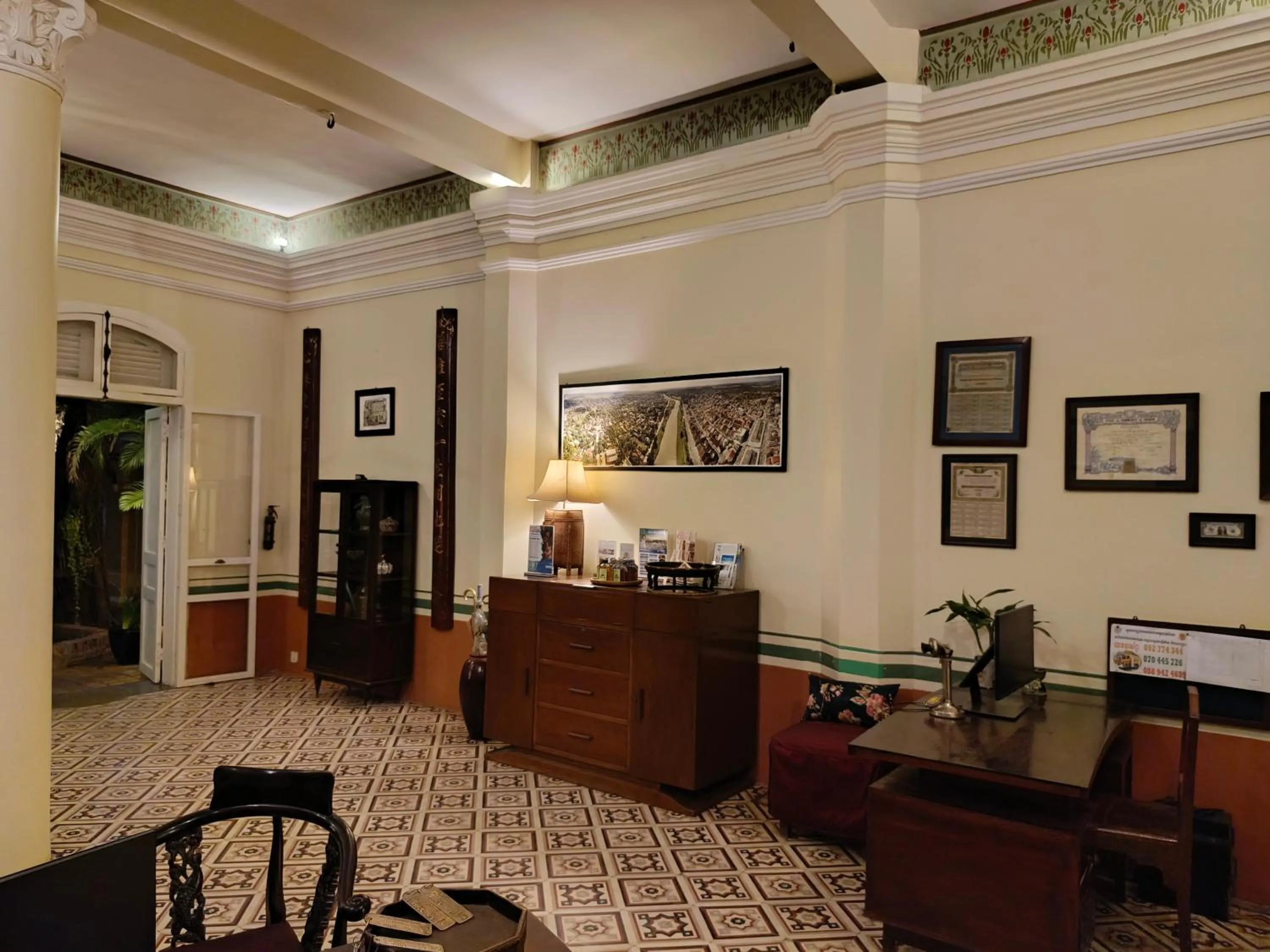 Lobby or reception in La Villa