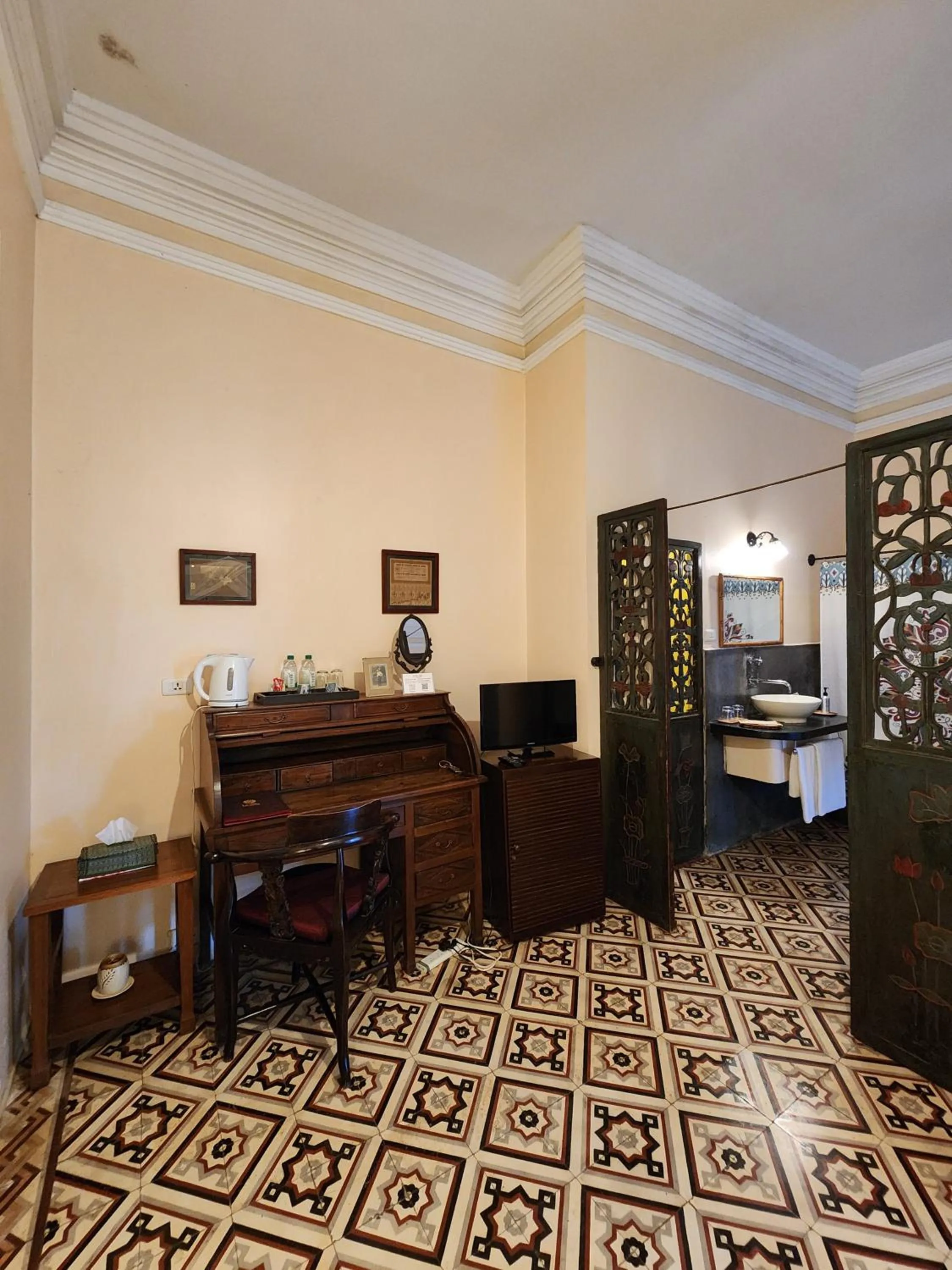 Seating area in La Villa