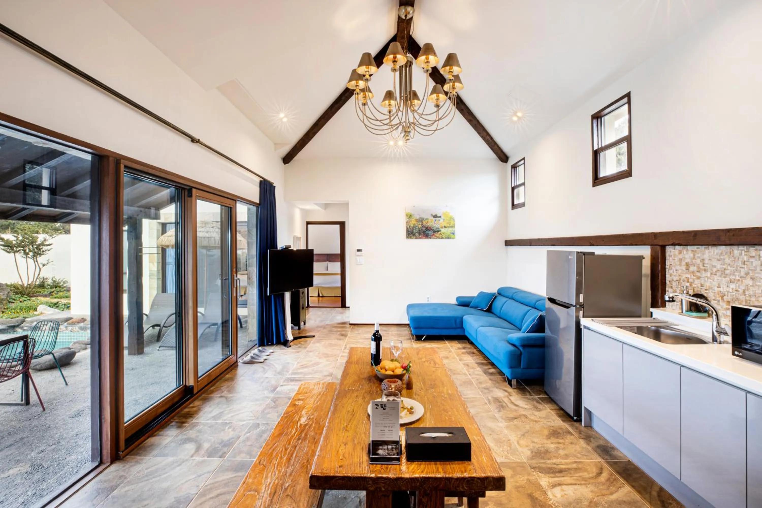 Kitchen or kitchenette in Olle Resort