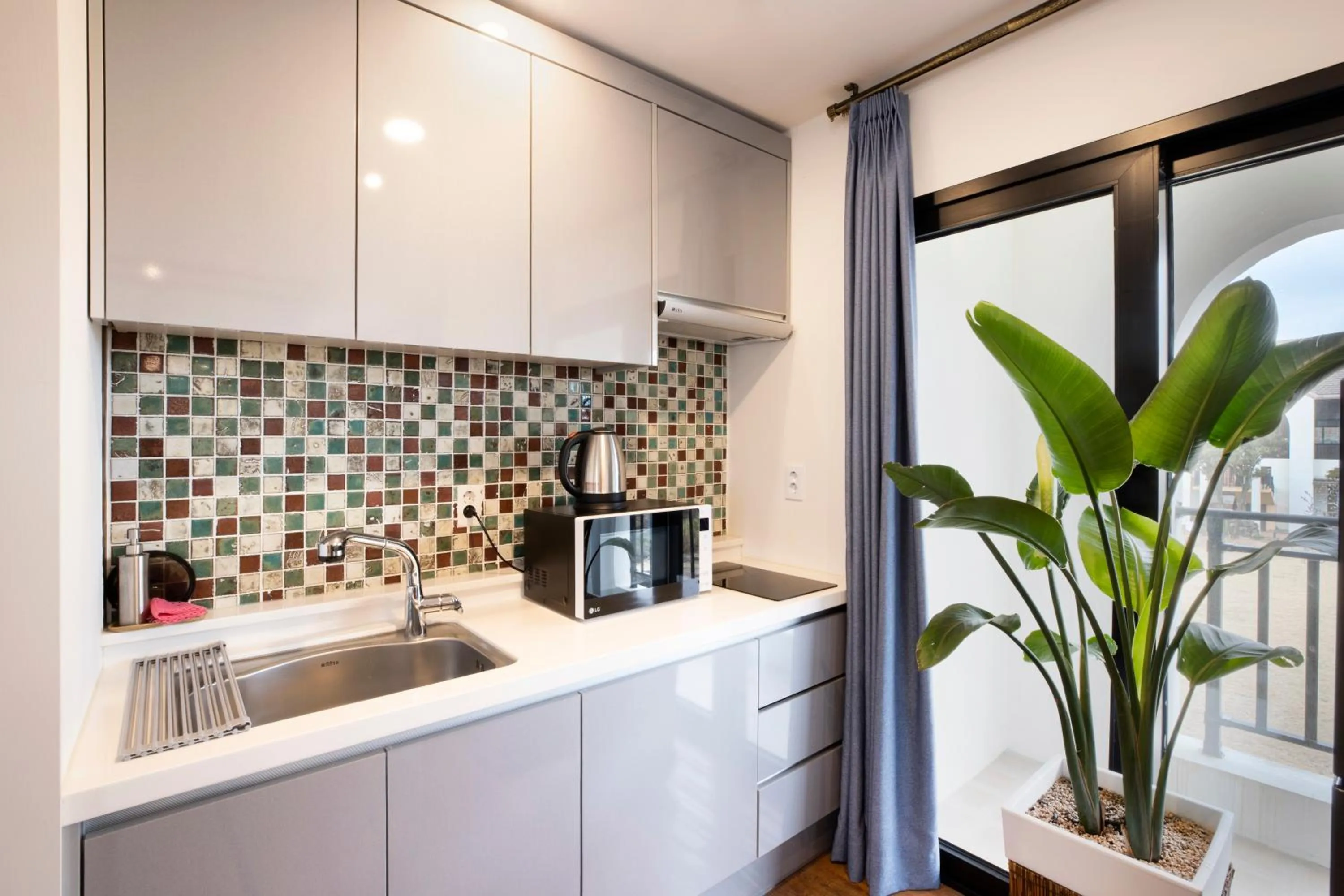 Kitchen or kitchenette in Olle Resort