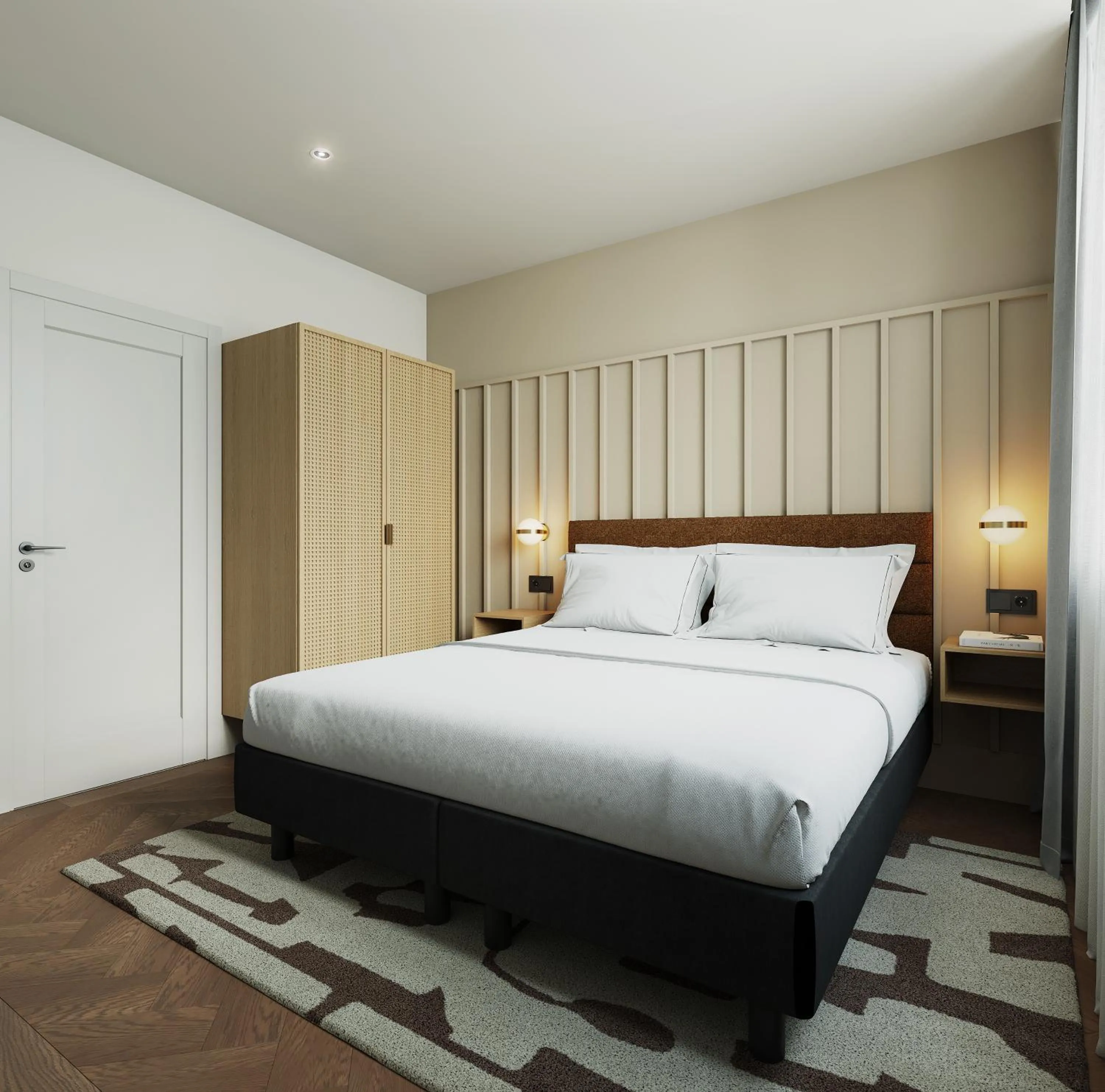 Bedroom, Bed in master Wola Warsaw