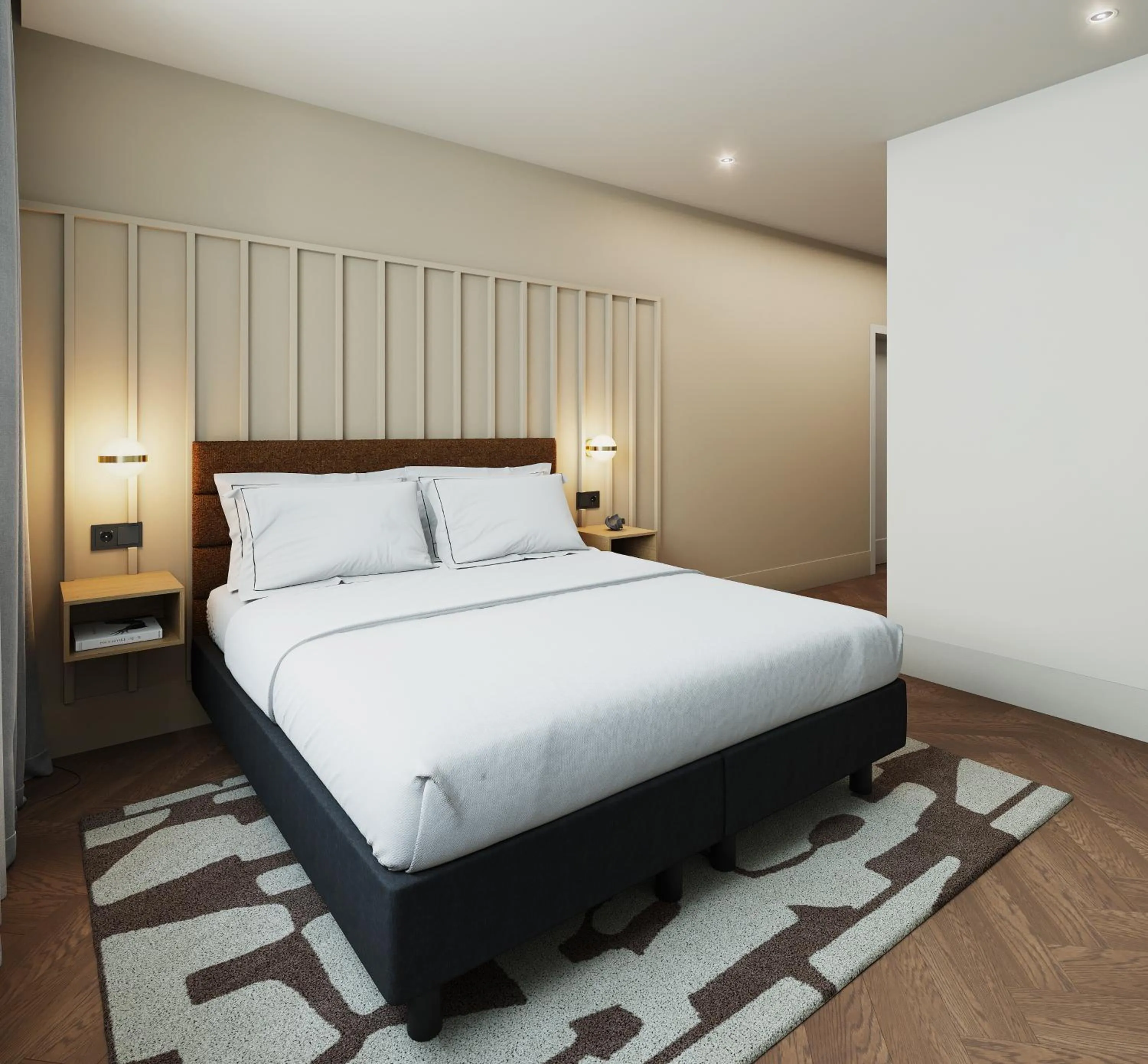 Bedroom, Bed in master Wola Warsaw