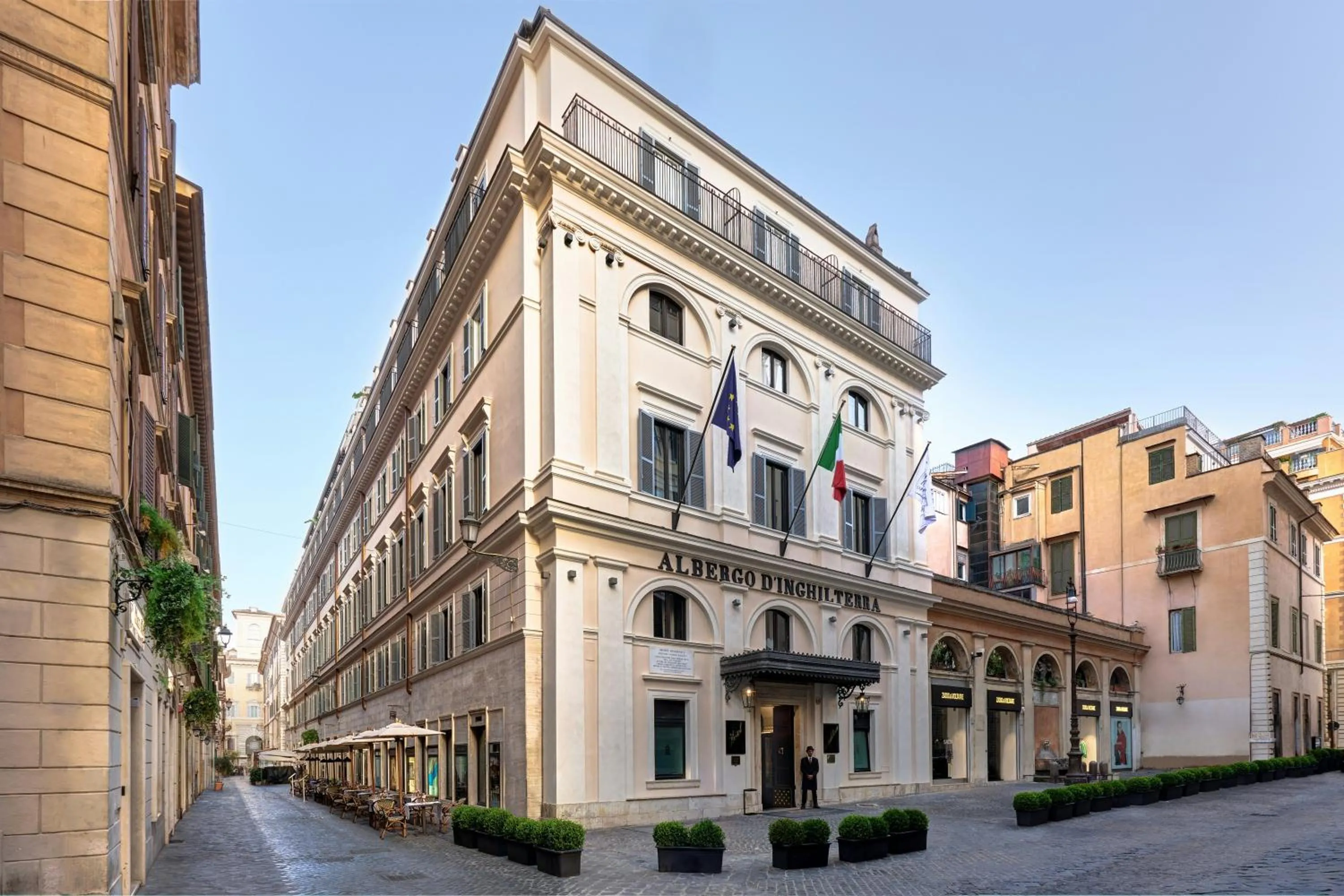 Property building in Hotel d’Inghilterra Roma – Starhotels Collezione