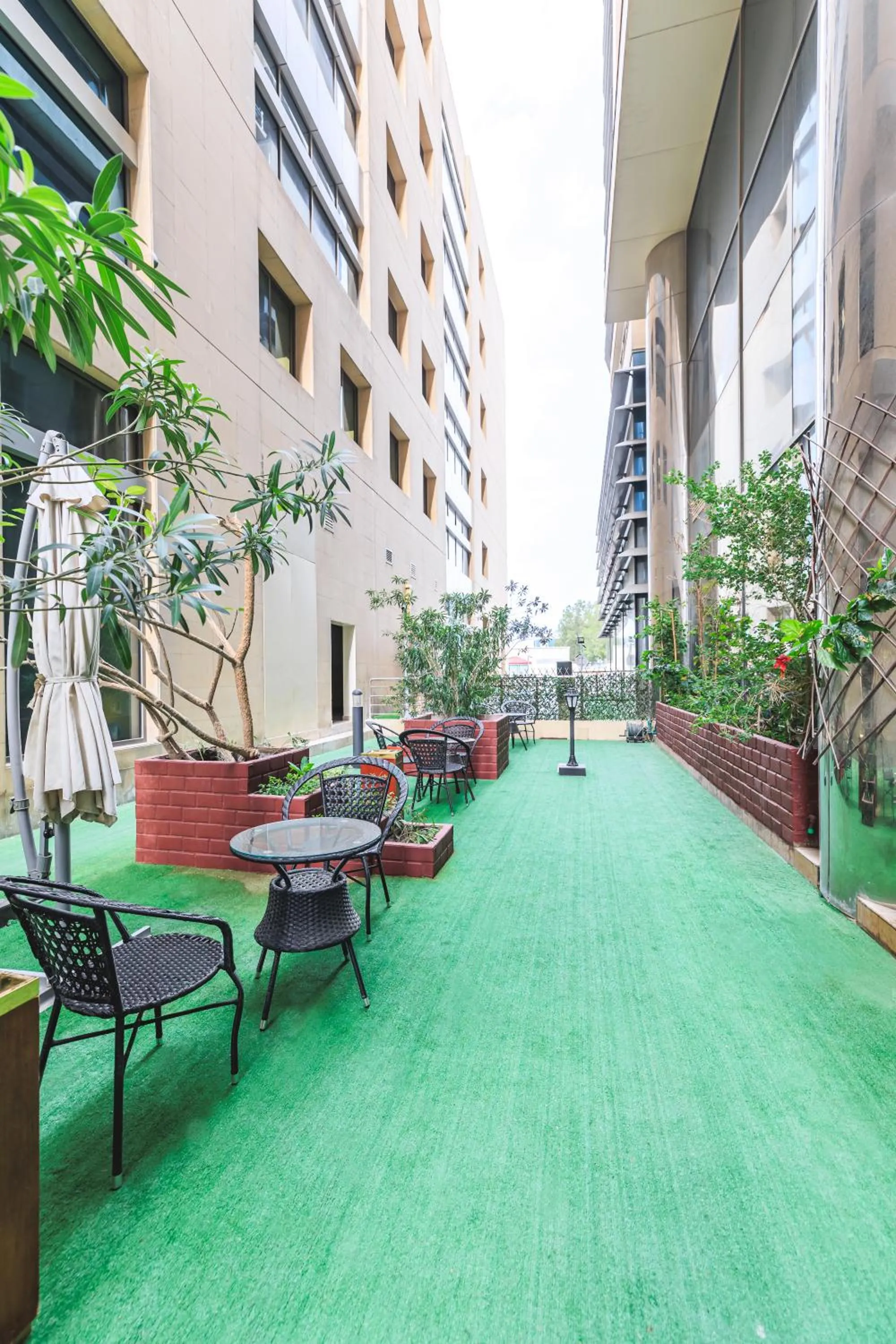 Garden view in Sapphire Plaza Hotel