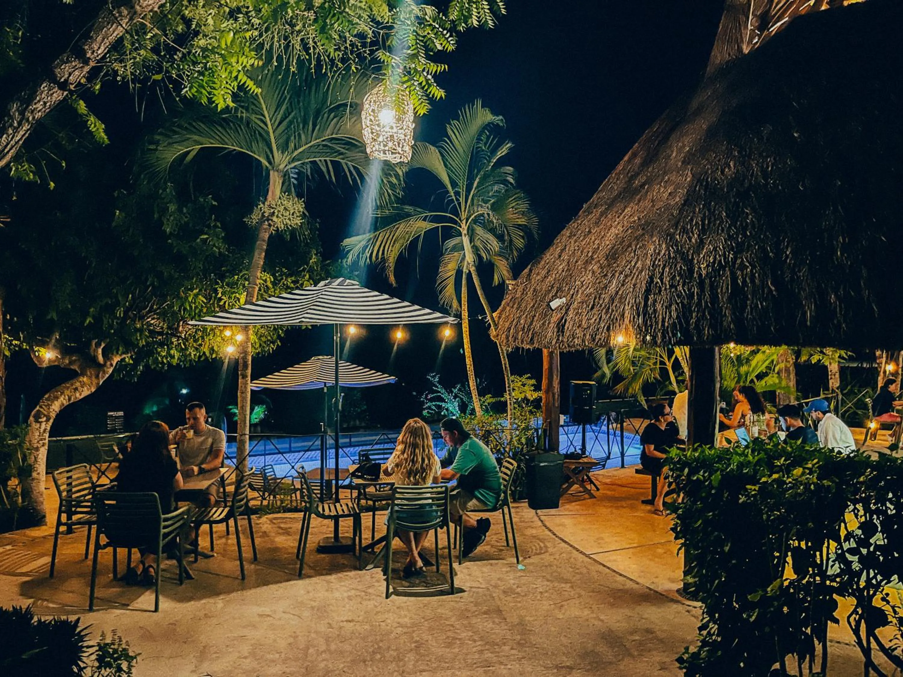 Patio in Viajero Bacalar Hostel