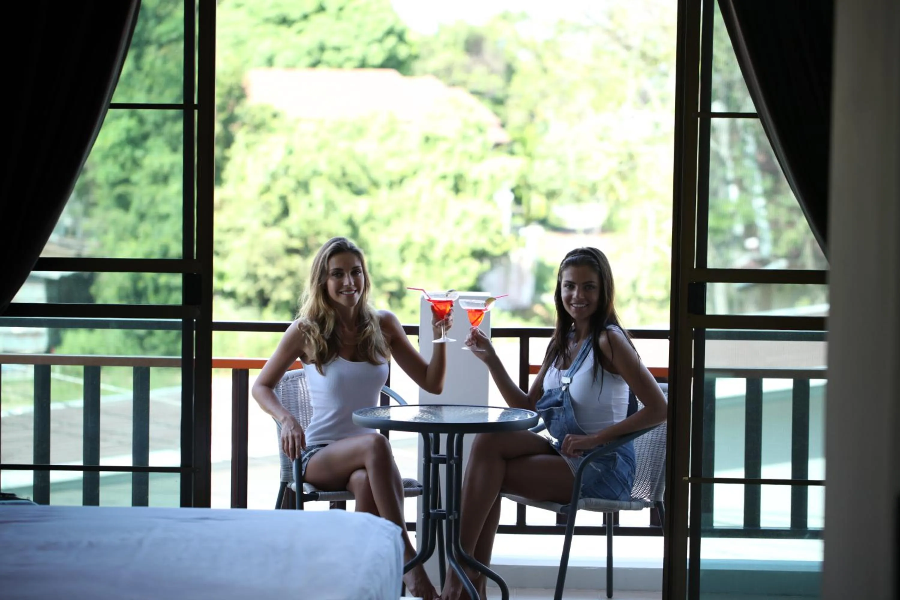 Balcony/Terrace in Duangjai Residence, Rooms & Apartments