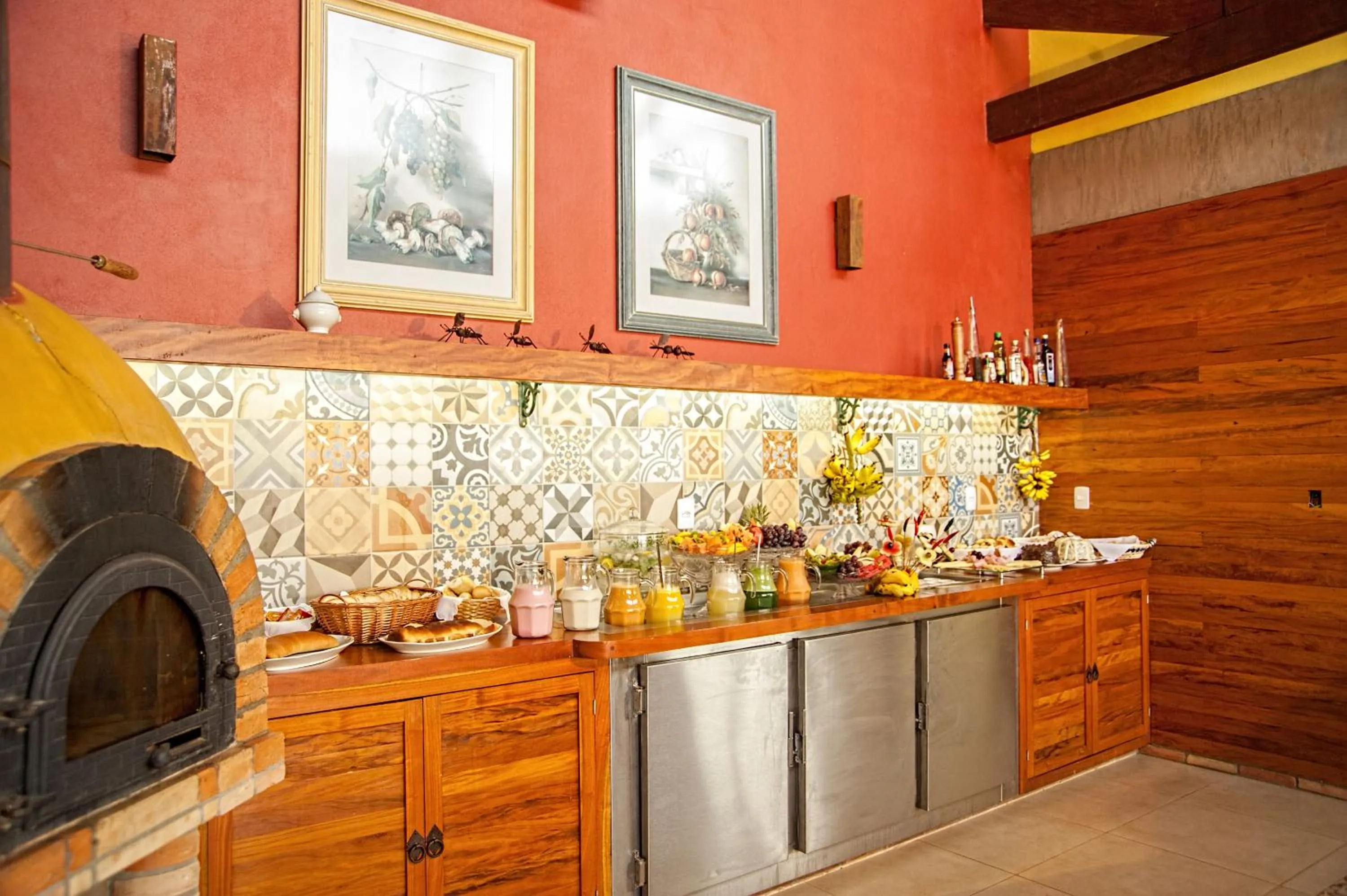 Buffet breakfast in BellaMinas Pousada