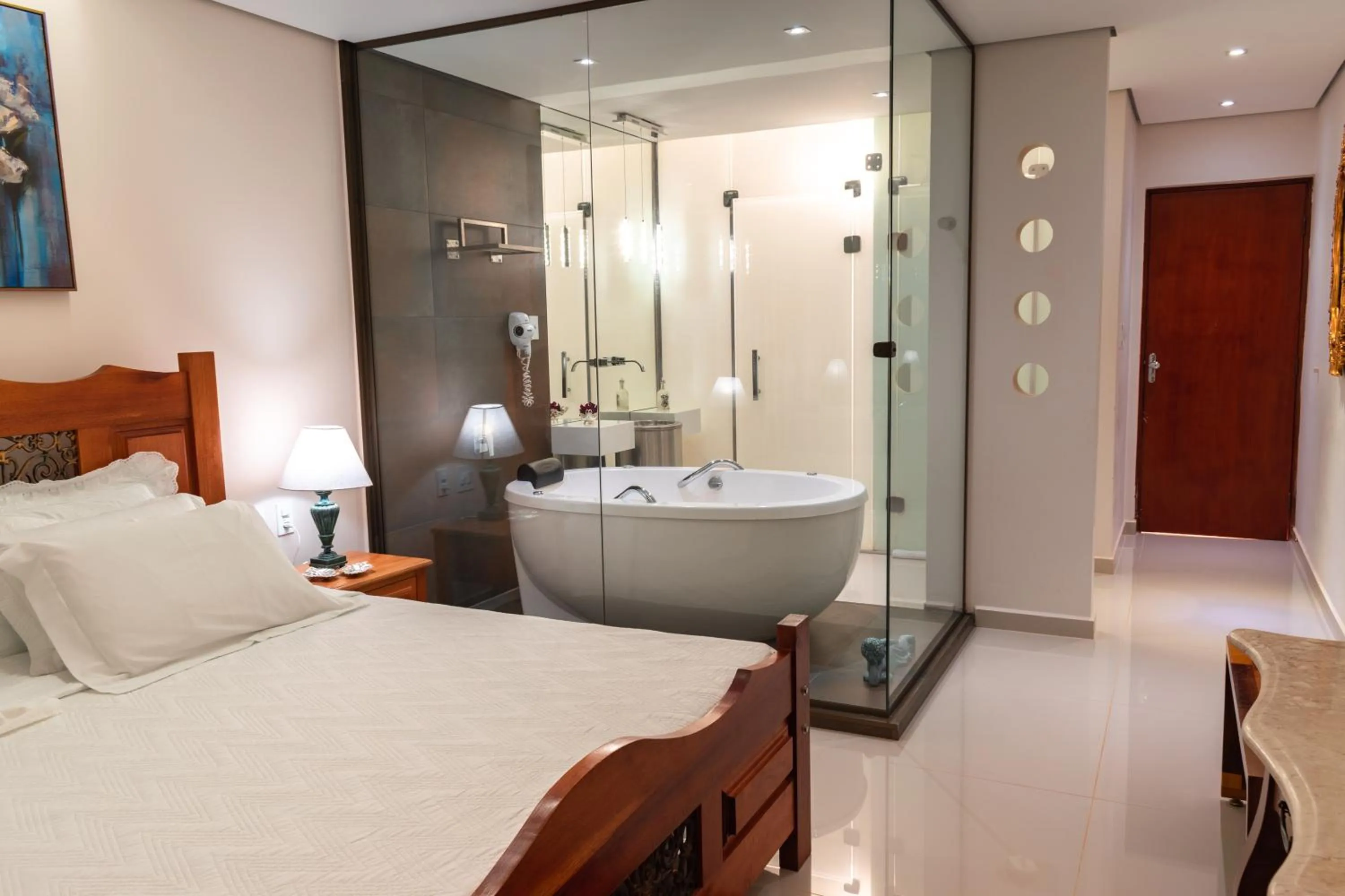 Bed in BellaMinas Pousada