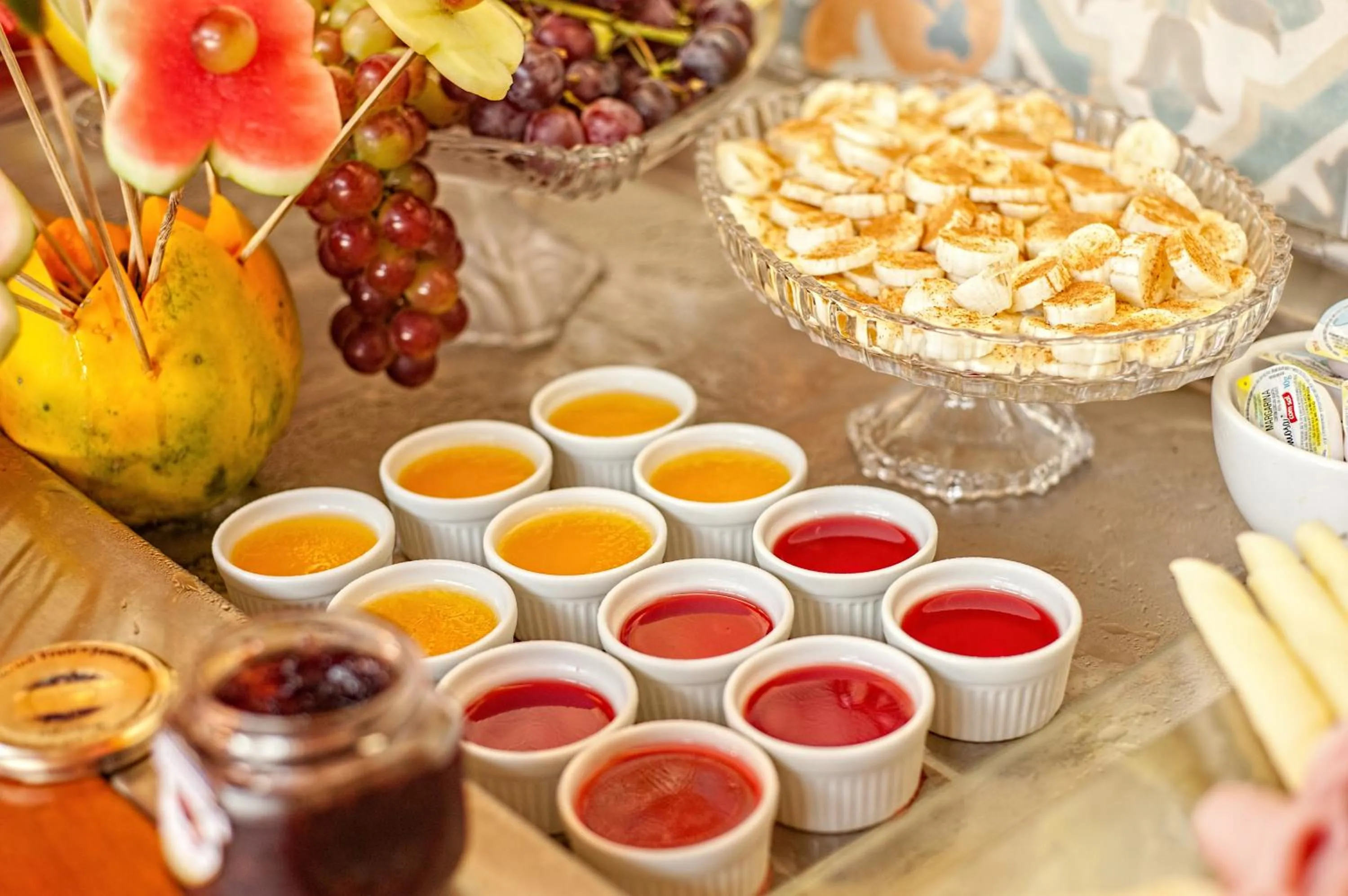 Buffet breakfast in BellaMinas Pousada