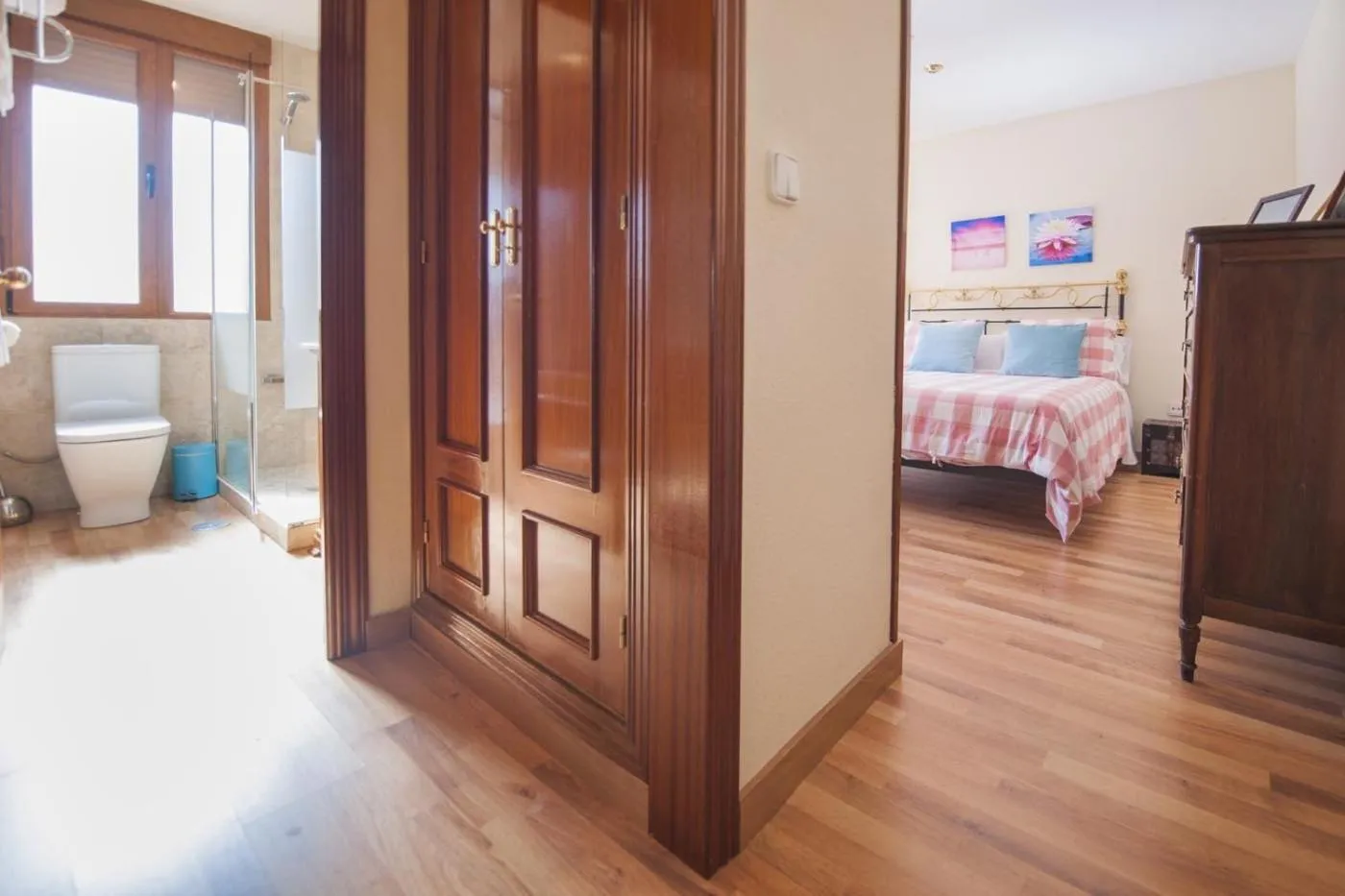 Bedroom, Bed in Atico-Terraza Imperial